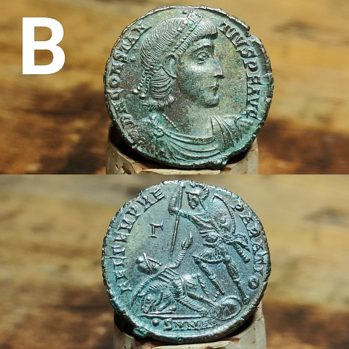 RESERVED Constantius II Maiorina with fallen horseman reverse