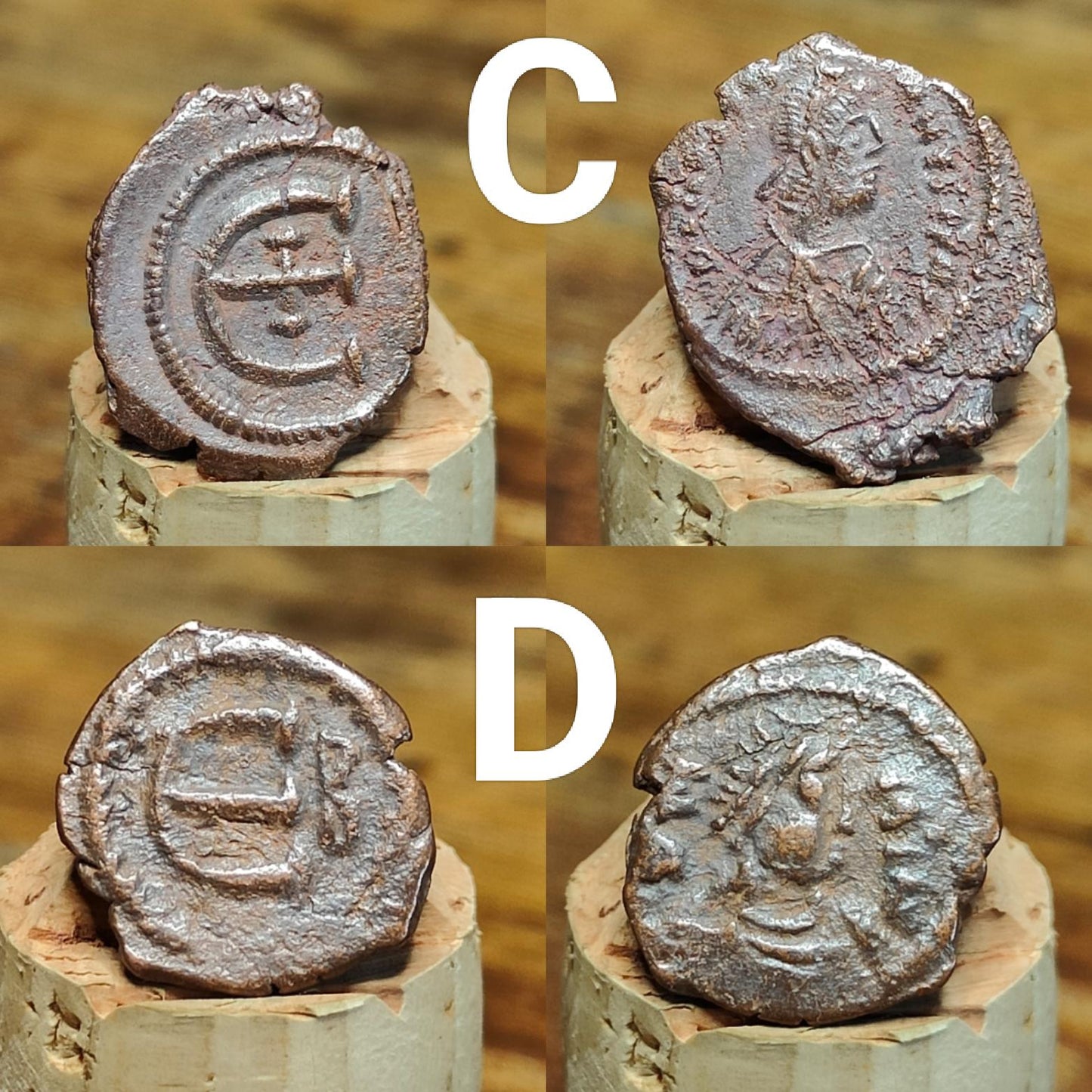 Ancient Byzantine Coins, Authentic Nummus of the Roman Empire - VPUKcoins