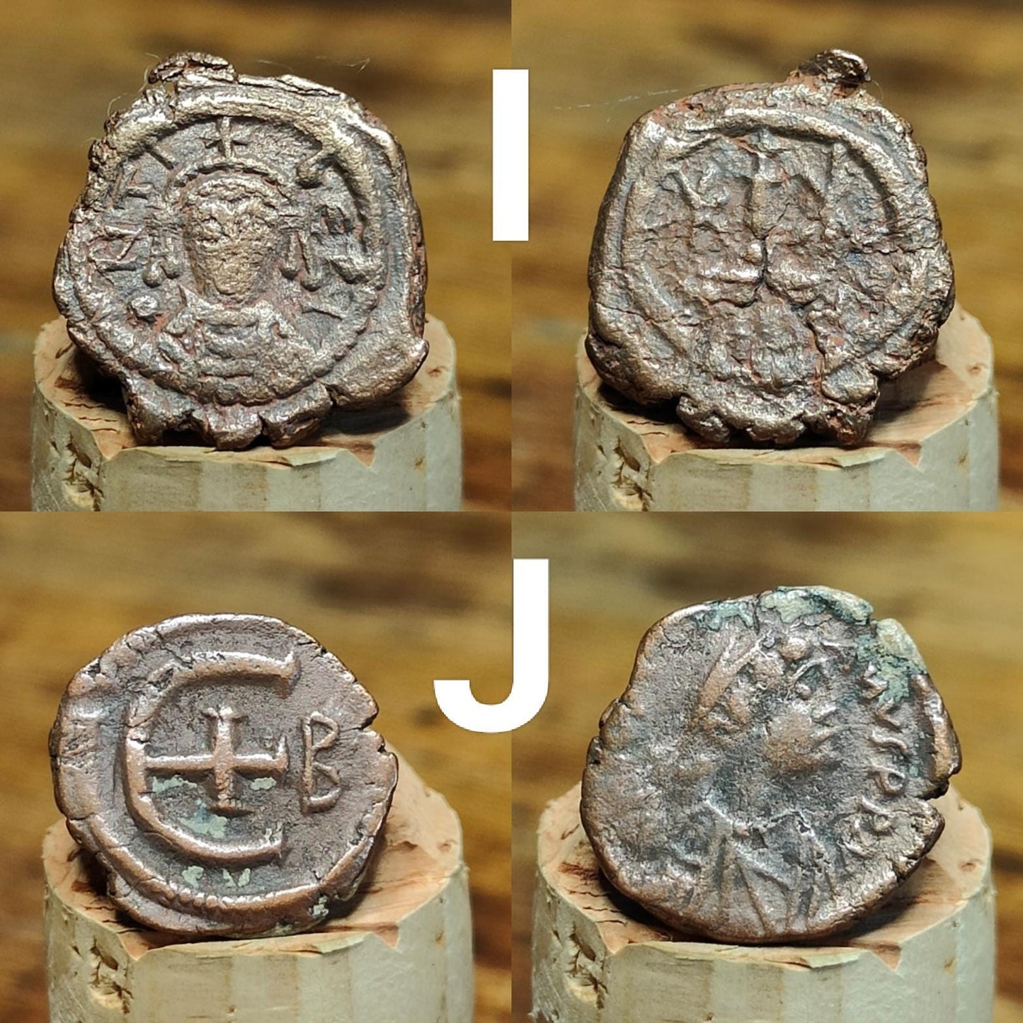 Ancient Byzantine Coins, Authentic Nummus of the Roman Empire - VPUKcoins