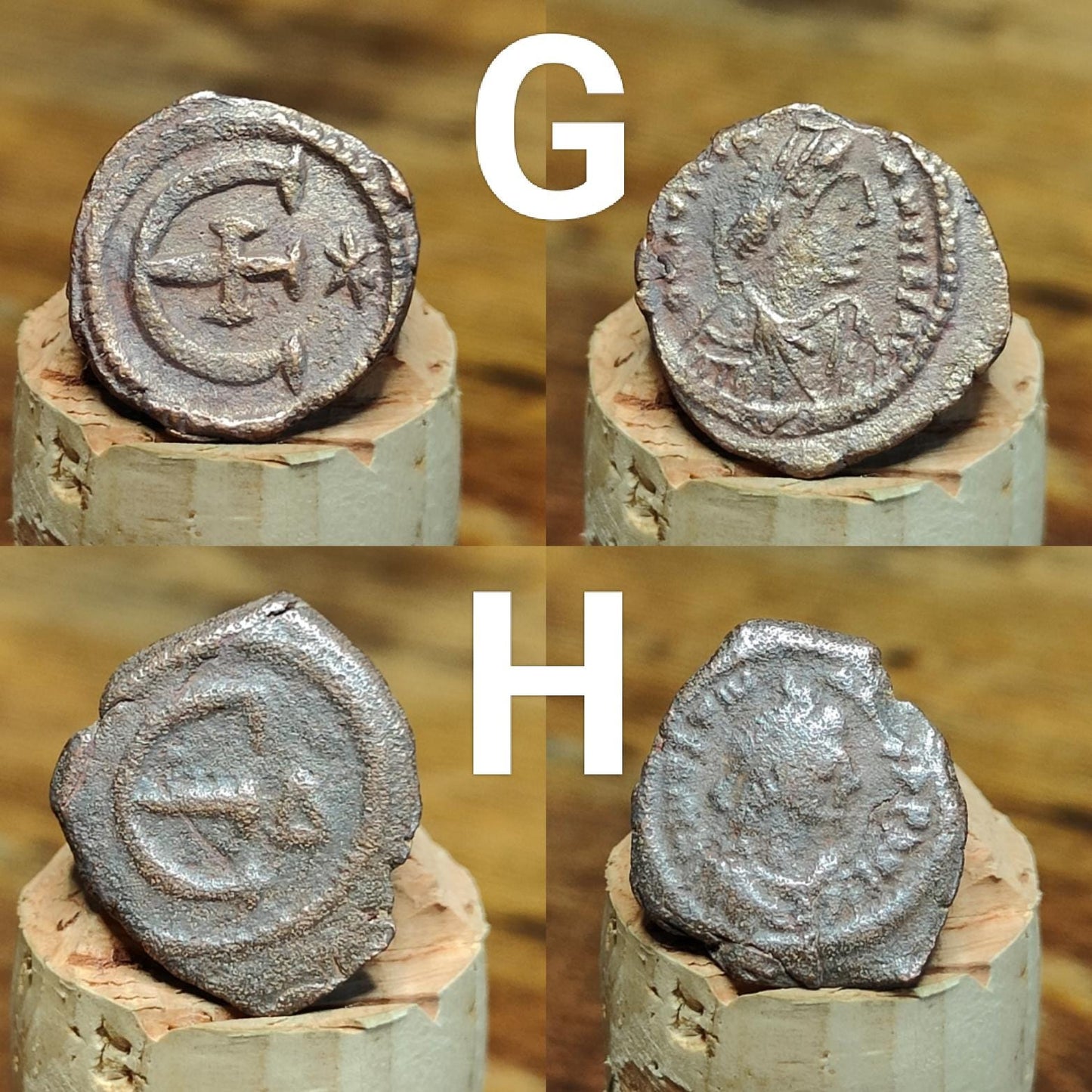 Ancient Byzantine Coins, Authentic Nummus of the Roman Empire - VPUKcoins