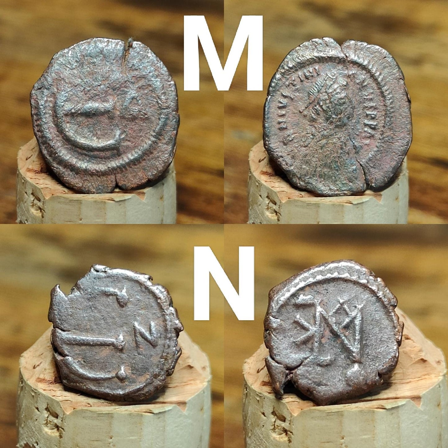 Ancient Byzantine Coins, Authentic Nummus of the Roman Empire - VPUKcoins