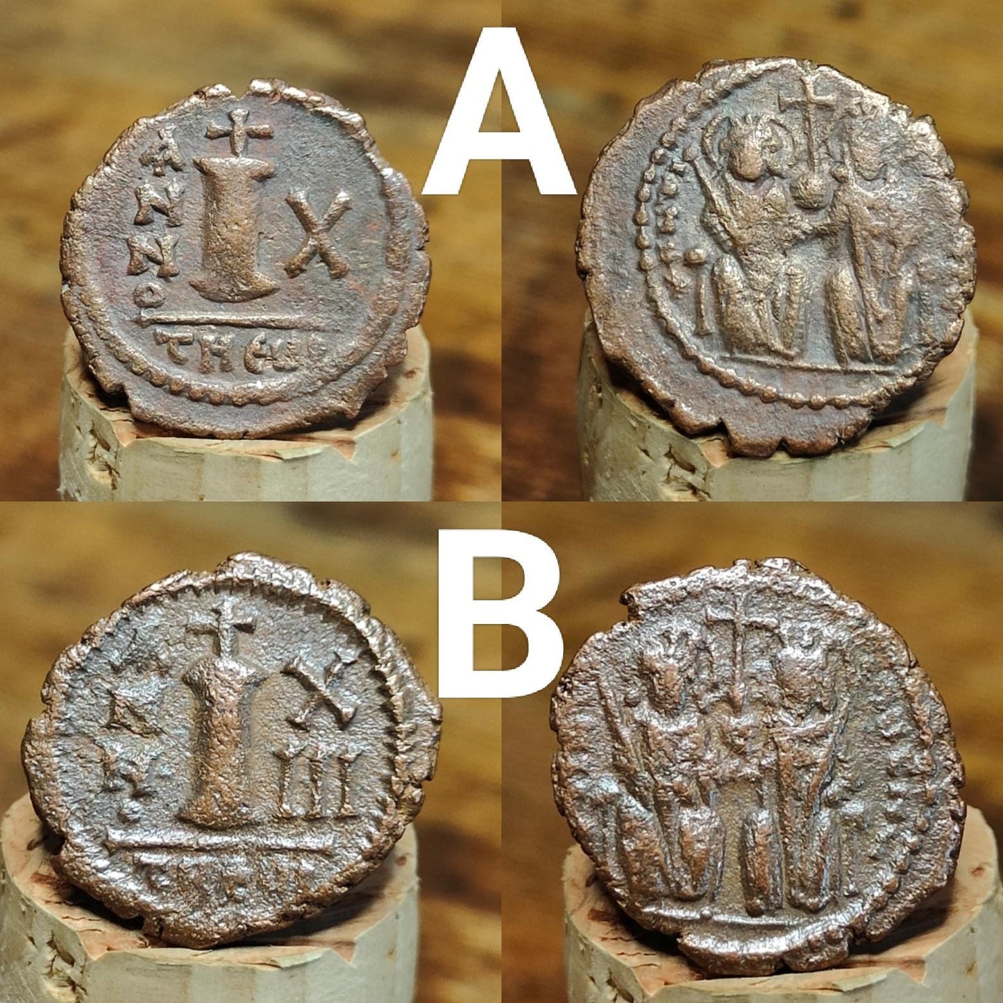 Ancient Byzantine Coins, Authentic Nummus of the Roman Empire - VPUKcoins