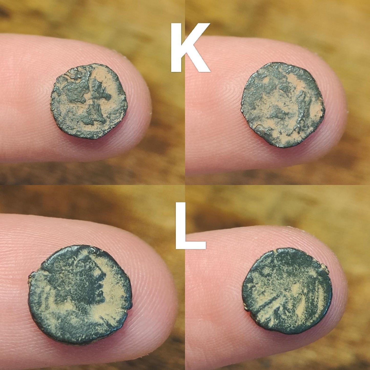 Ancient Roman/Greek minim coins, Genuine tiny coins over 1600 years old - VPUKcoins
