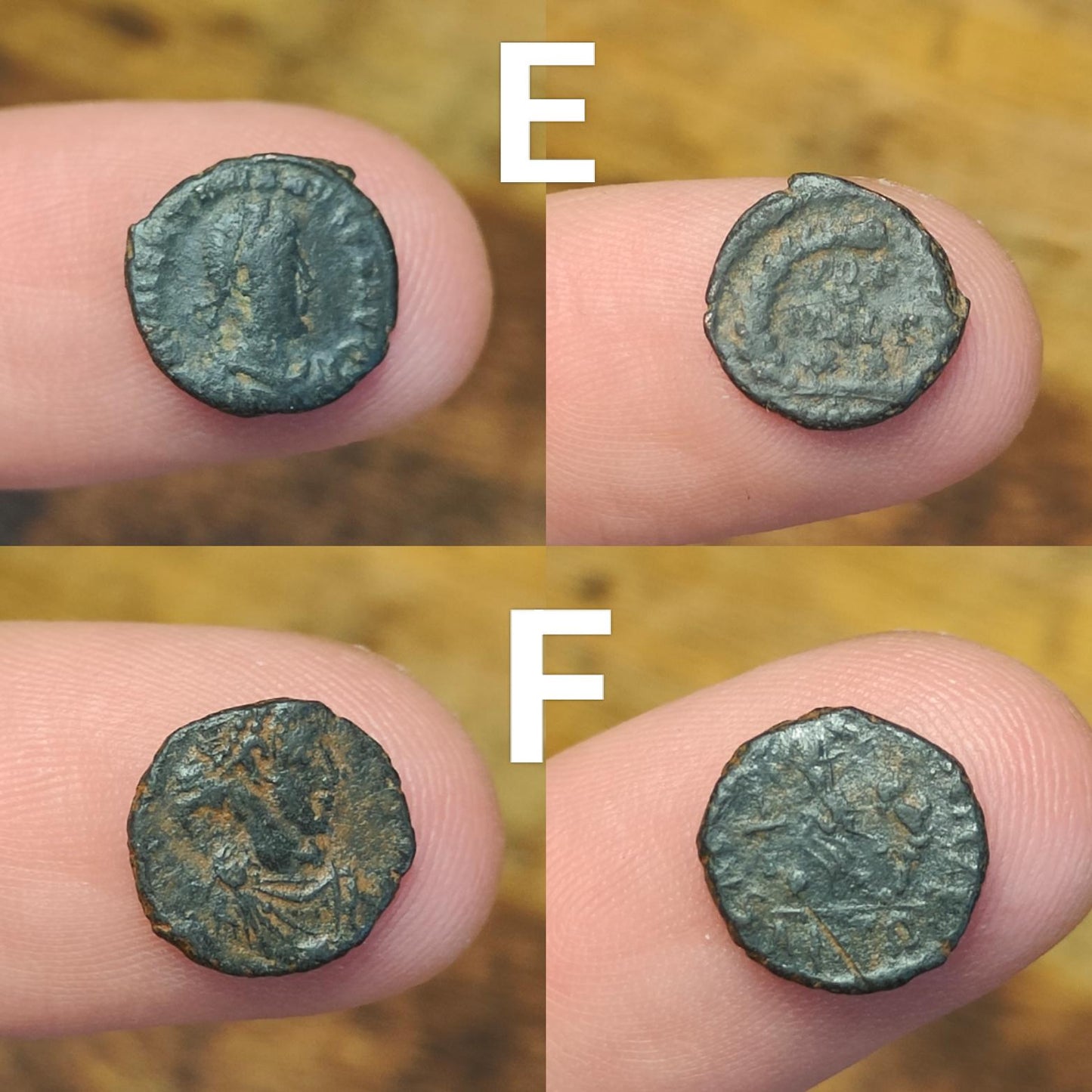 Ancient Roman/Greek minim coins, Genuine tiny coins over 1600 years old - VPUKcoins
