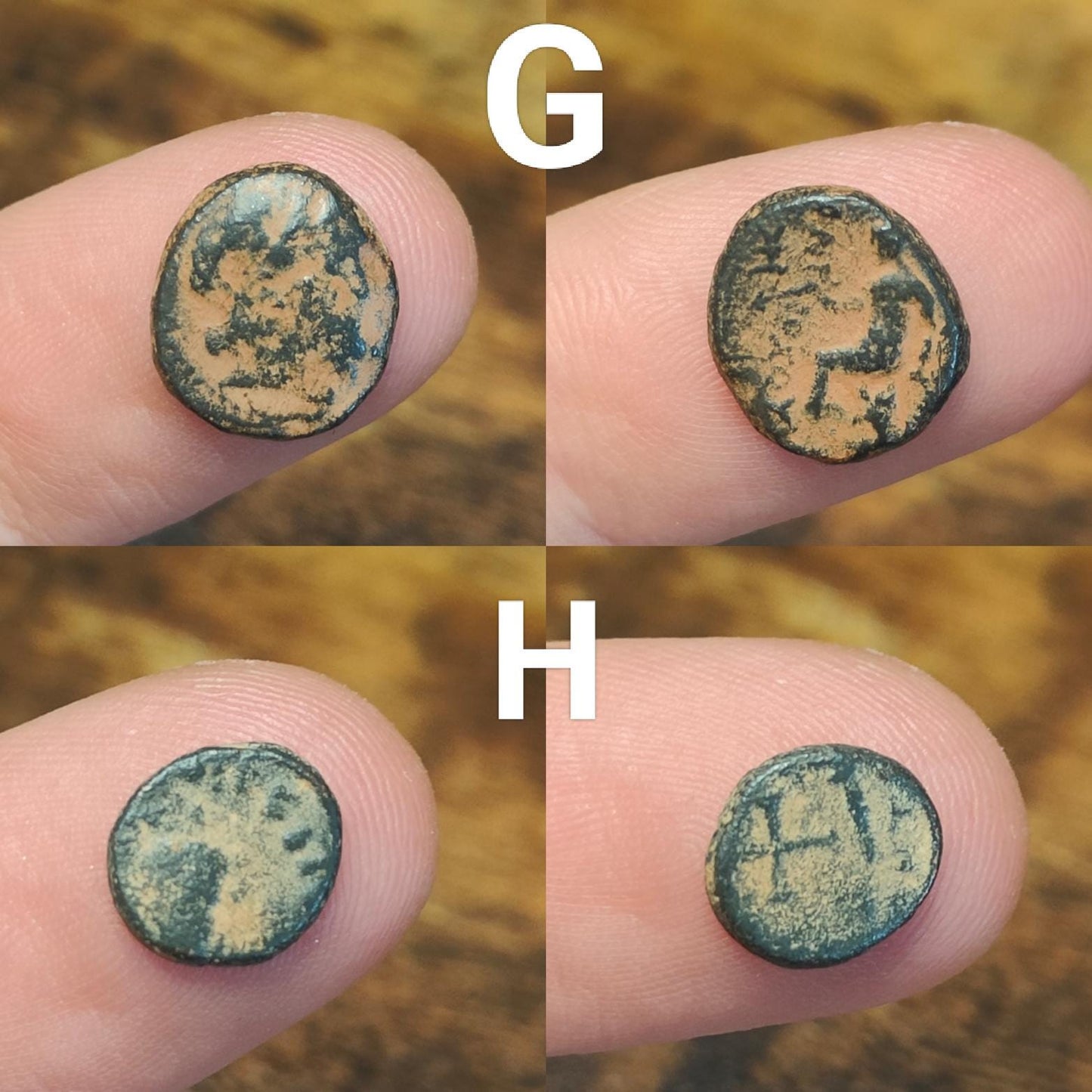 Ancient Roman/Greek minim coins, Genuine tiny coins over 1600 years old - VPUKcoins