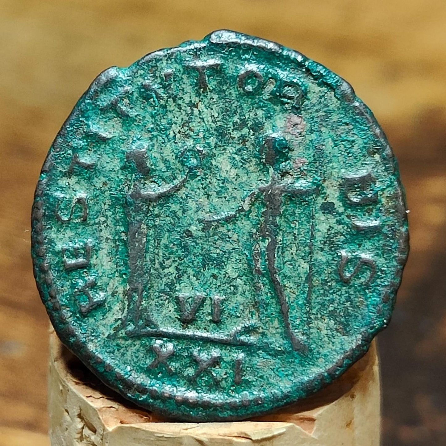 Aurelian Silver Antoninianus, very fine ancient roman double denarius coin with god reverse - VPUKcoins