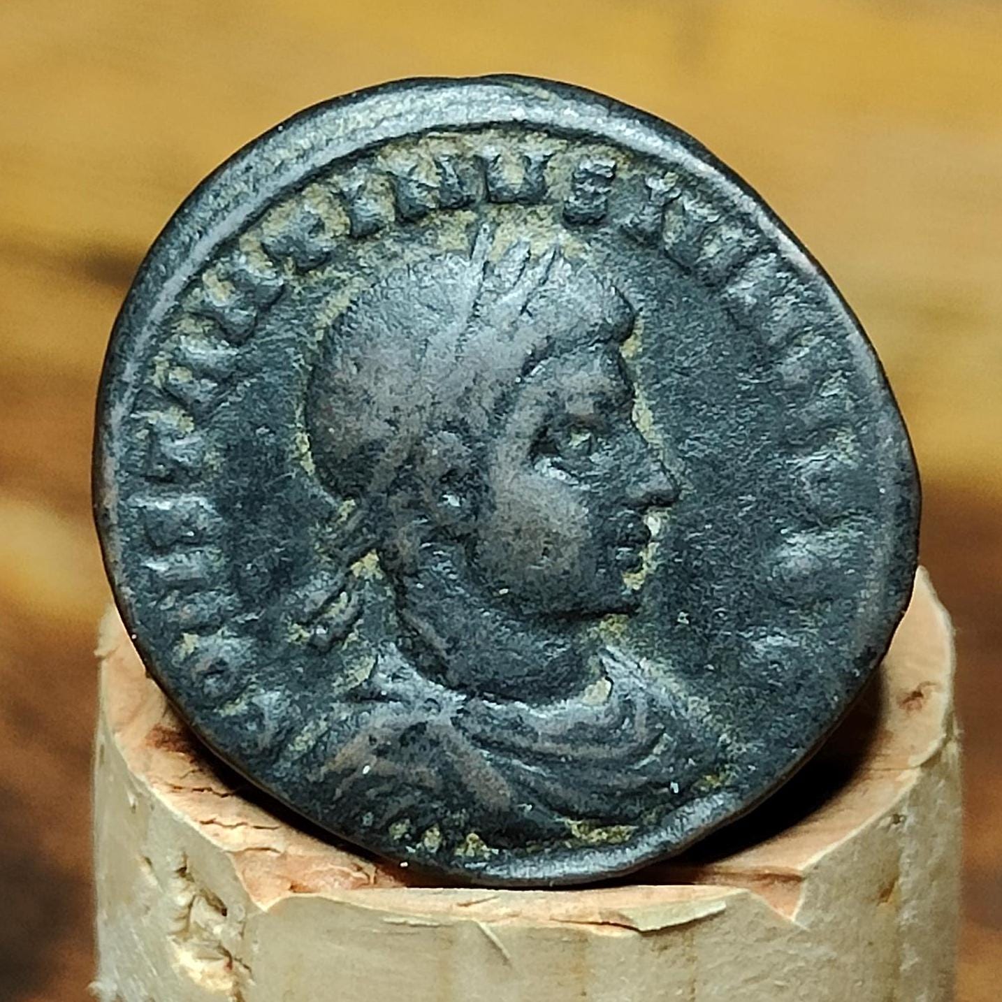 Constantine II coin, high grade ancient roman Nummus with votive reverse - VPUKcoins