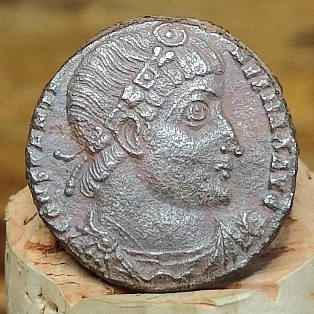 Constantine the great Roman coin with soldiers reverse, 4th century ancient nummus AE3 - VPUKcoins