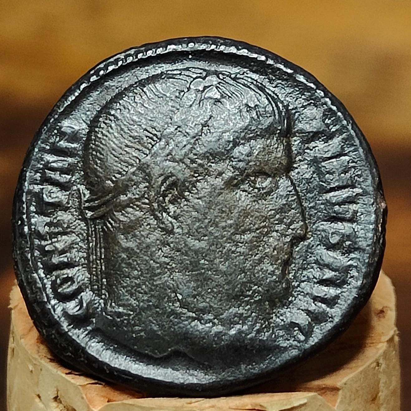 Constantine the great Roman coin with votive reverse, 4th century ancient nummus AE3 - VPUKcoins
