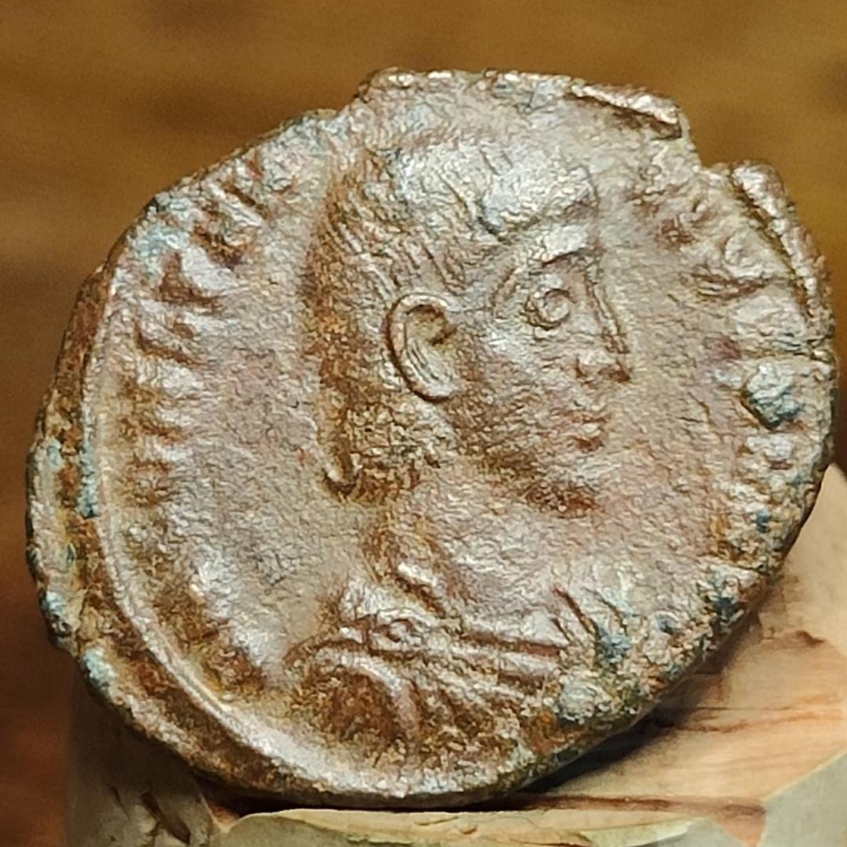 Constantius Gallus Roman coin with fallen horseman reverse, ancient Nummus - VPUKcoins