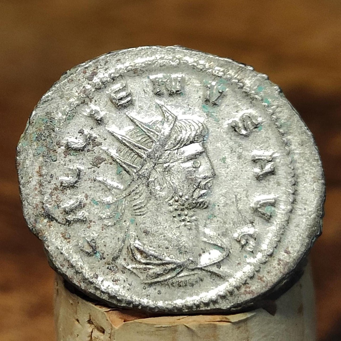 Emperor Gallienus Roman coin, 3rd century ancient Antoninianus, Saturn reverse - VPUKcoins