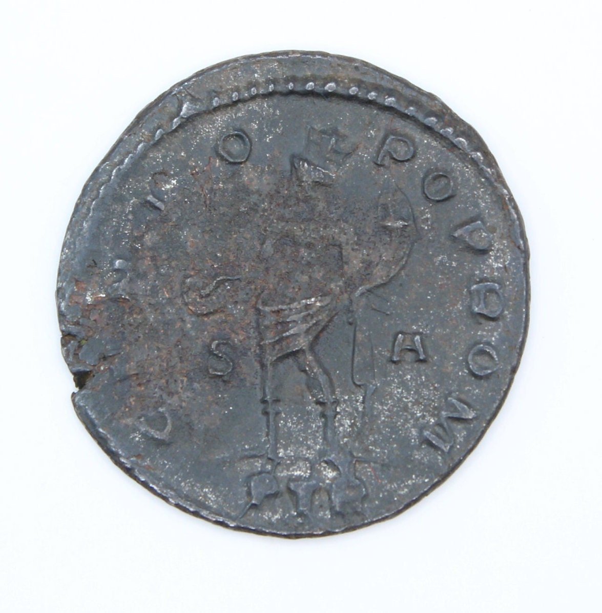 Galerius Maximianus Roman coin, high grade ancient Follis with god Genius reverse - VPUKcoins