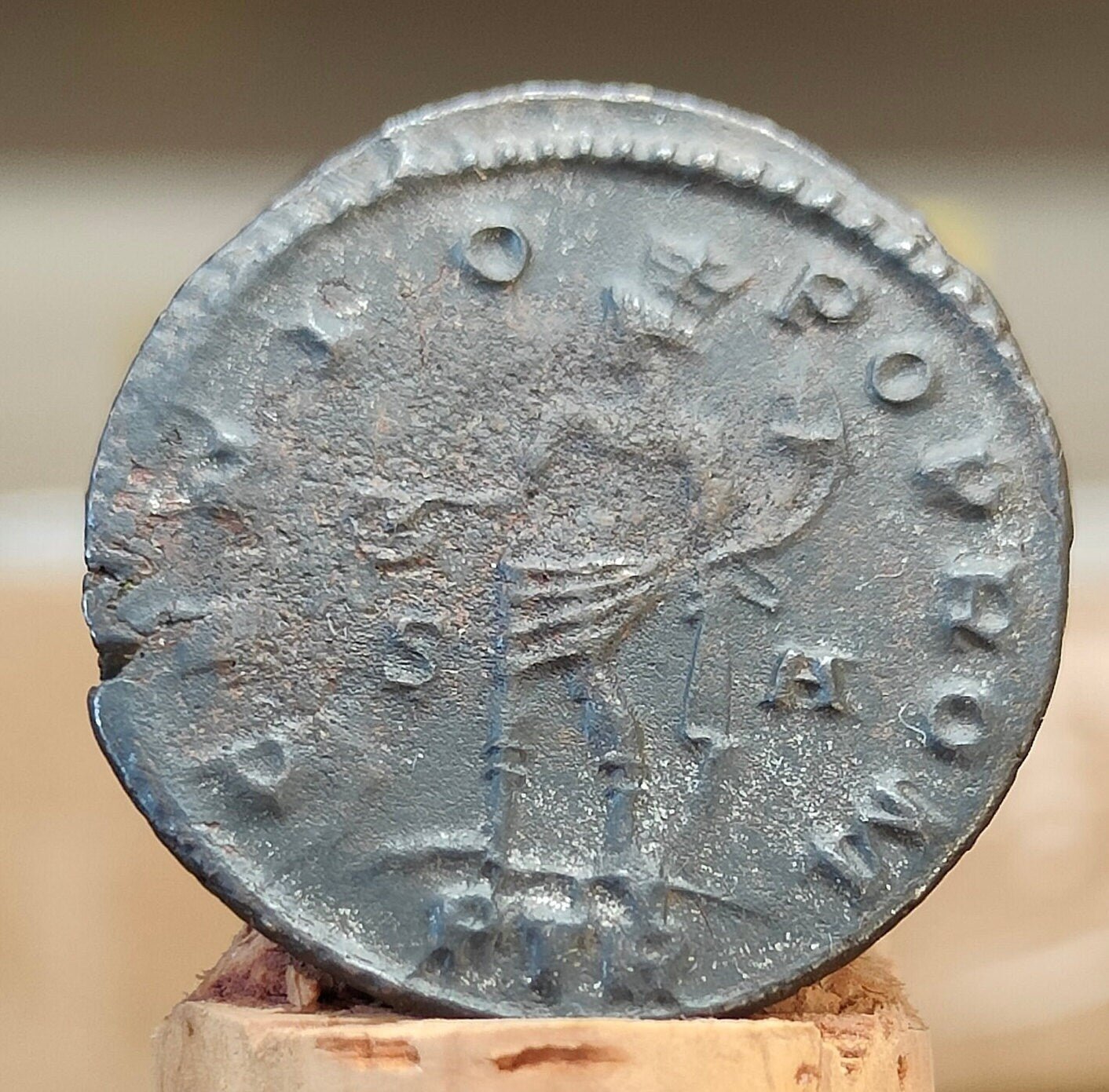 Galerius Maximianus Roman coin, high grade ancient Follis with god Genius reverse - VPUKcoins