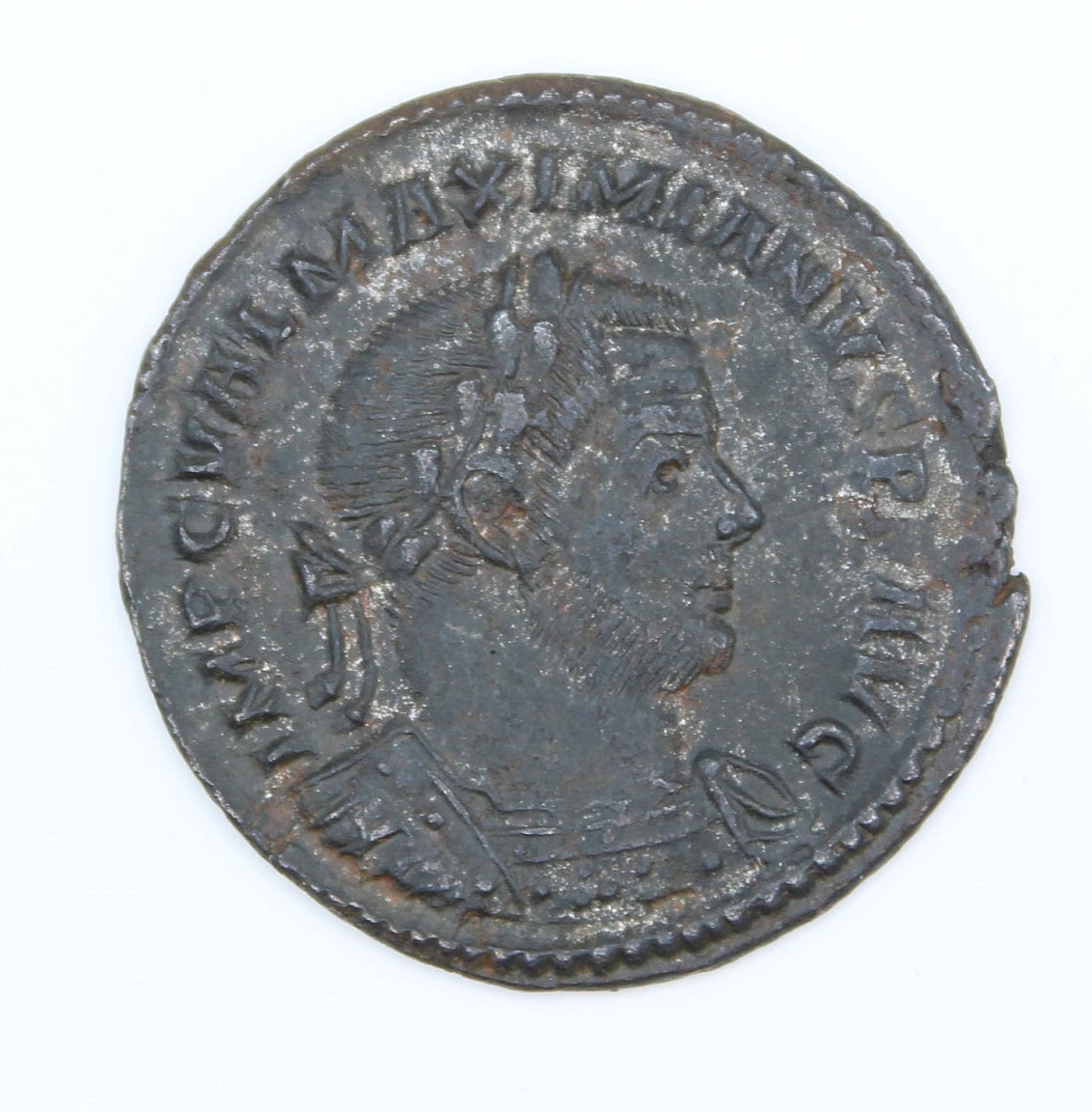 Galerius Maximianus Roman coin, high grade ancient Follis with god Genius reverse - VPUKcoins
