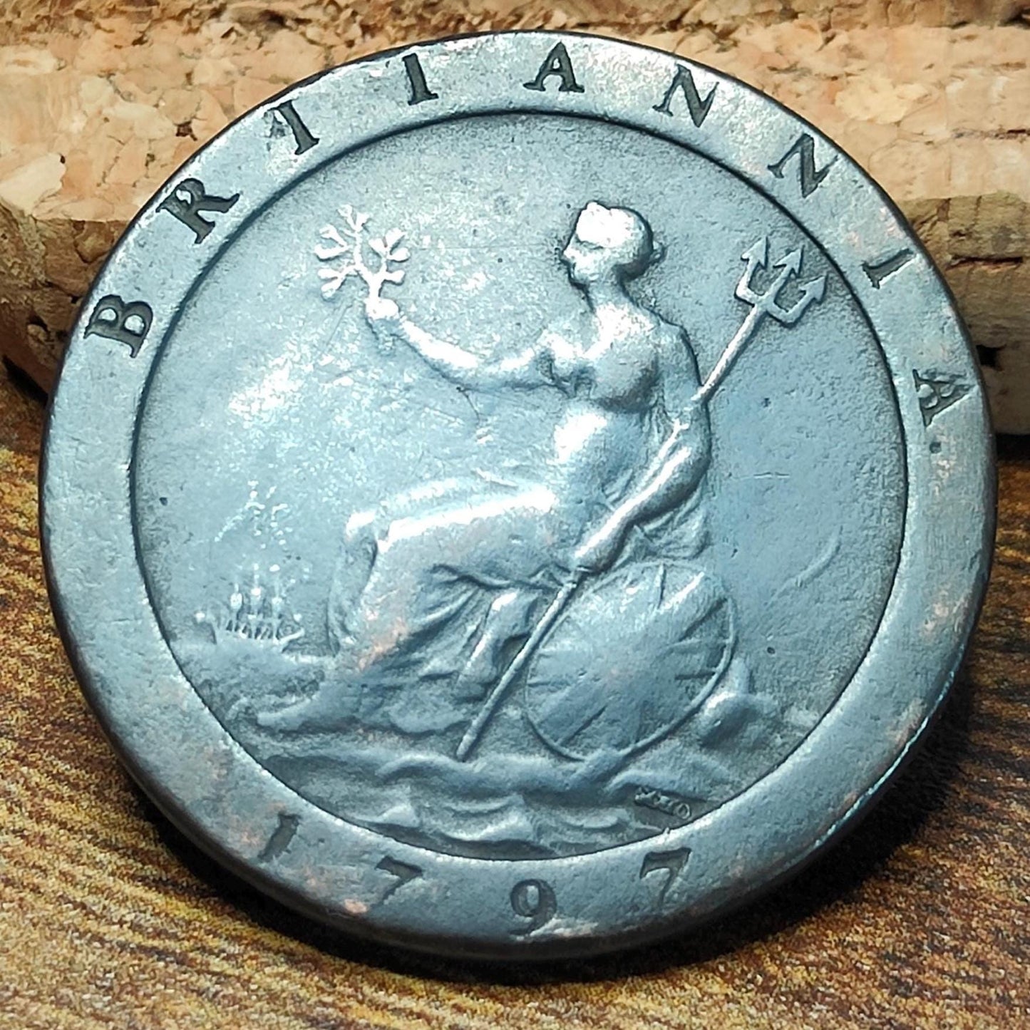 George III Cartwheel Penny, dated 1797 - Georgian/ US colonial coin - VPUKcoins