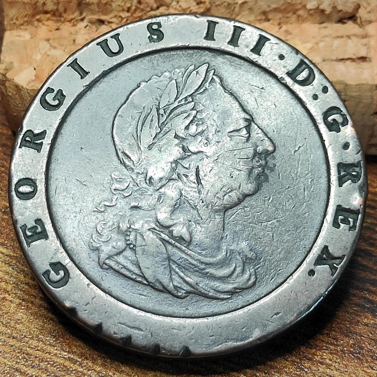 George III Cartwheel two pence, dated 1797 - Georgian/ US colonial coin - VPUKcoins