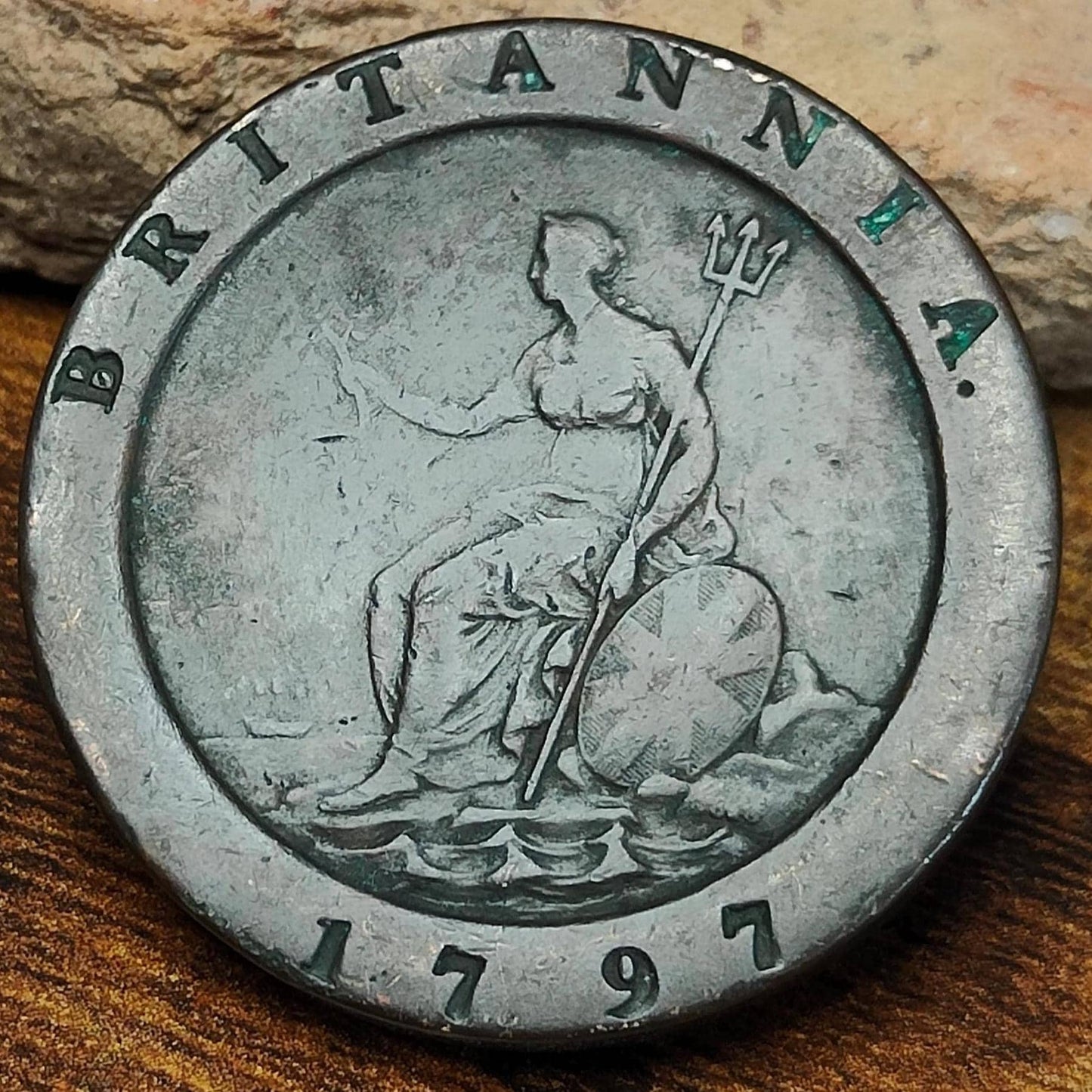 George III Cartwheel two pence, dated 1797 - Georgian/ US colonial coin - VPUKcoins