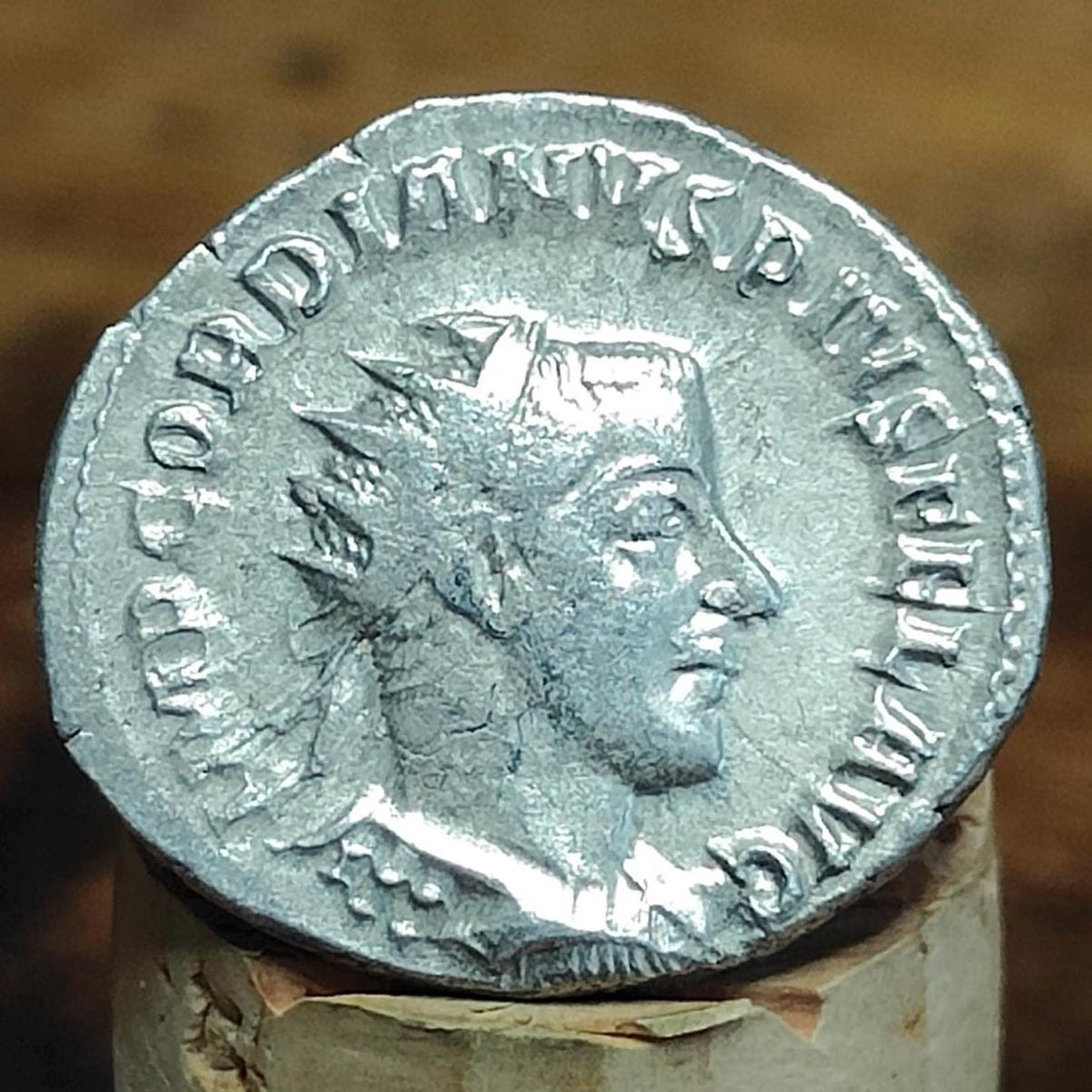 Gordian III Roman Antoninianus, Fortuna reverse, 238-244AD, ancient double denarius coin - VPUKcoins