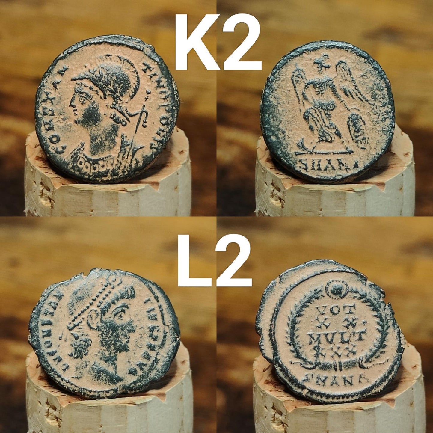 High grade Roman coins, 4th century ancient nummus - VPUKcoins