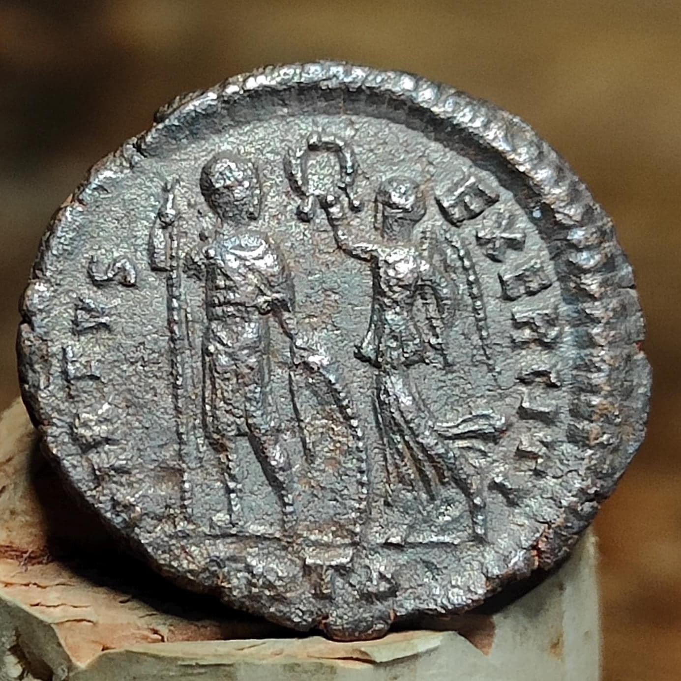Honorius Roman coin with victory reverse, 4 - 5th century ancient nummus AE3 - VPUKcoins