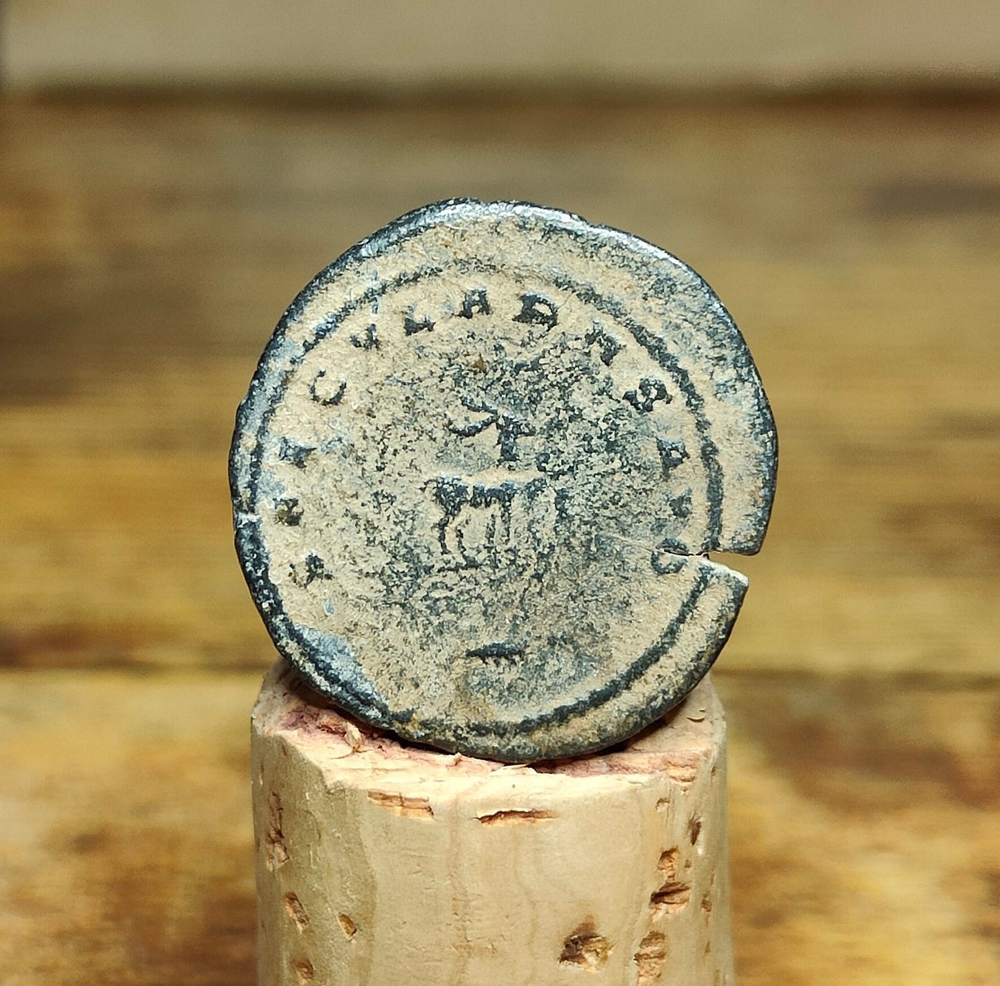 Gallienus Roman Antoninianus, Desert patina ancient double denarius coin