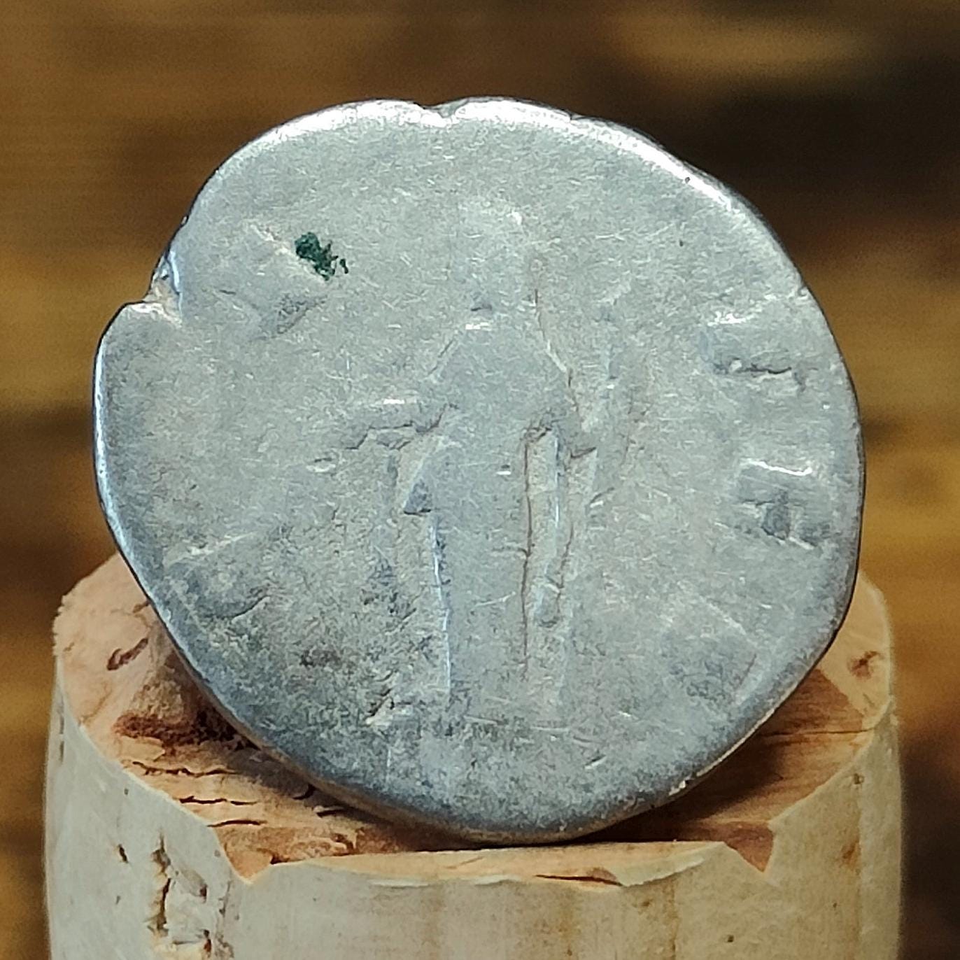 Faustina Silver Denarius with Ceres reverse, Ancient roman coin