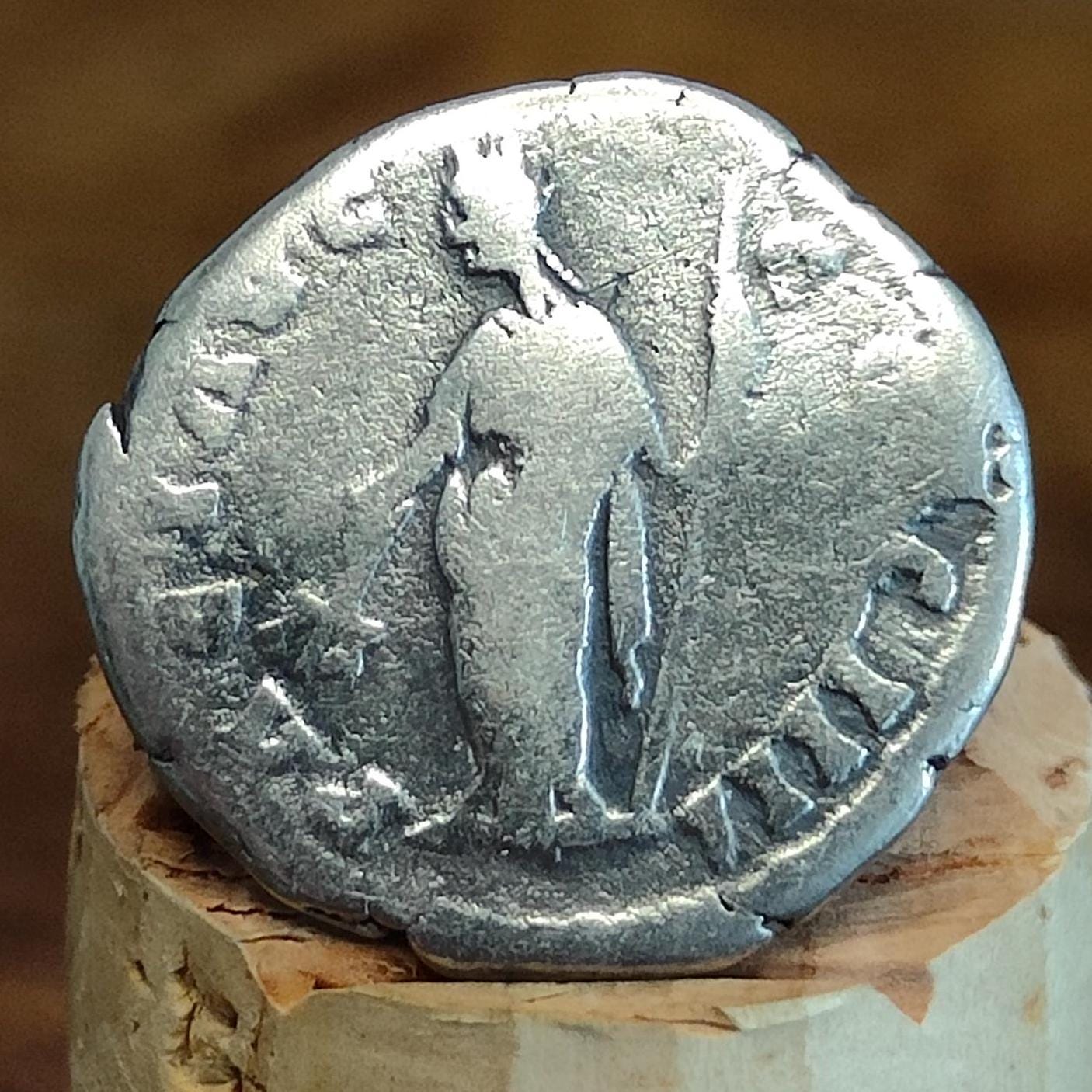 Antoninus Pius Silver Denarius with Pax reverse, Ancient roman coin