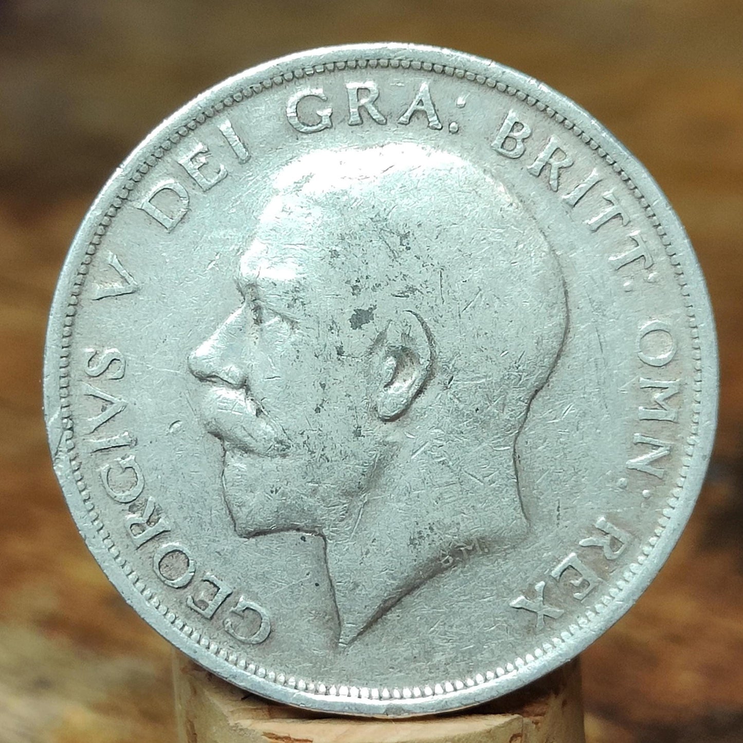 1916 King George V Silver Halfcrown Coin