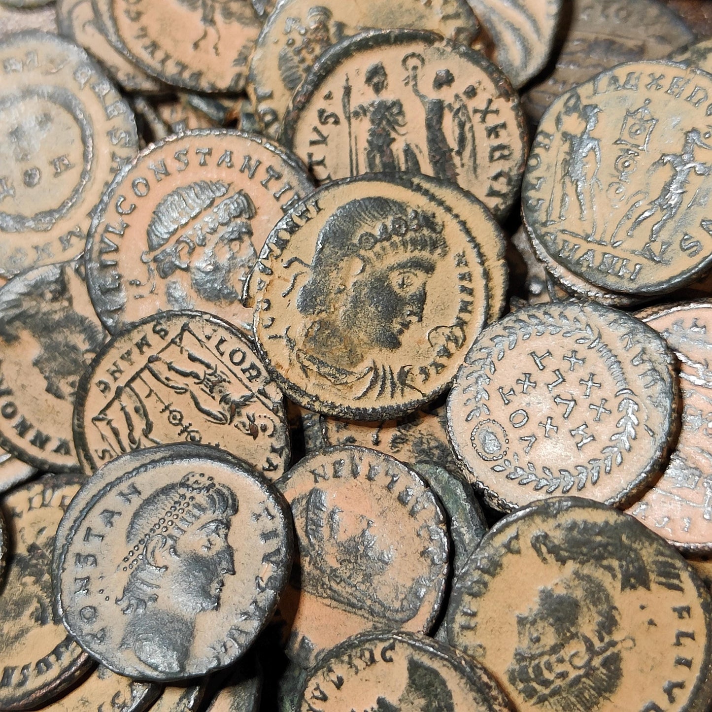 High grade Roman coins, 4th century ancient nummus