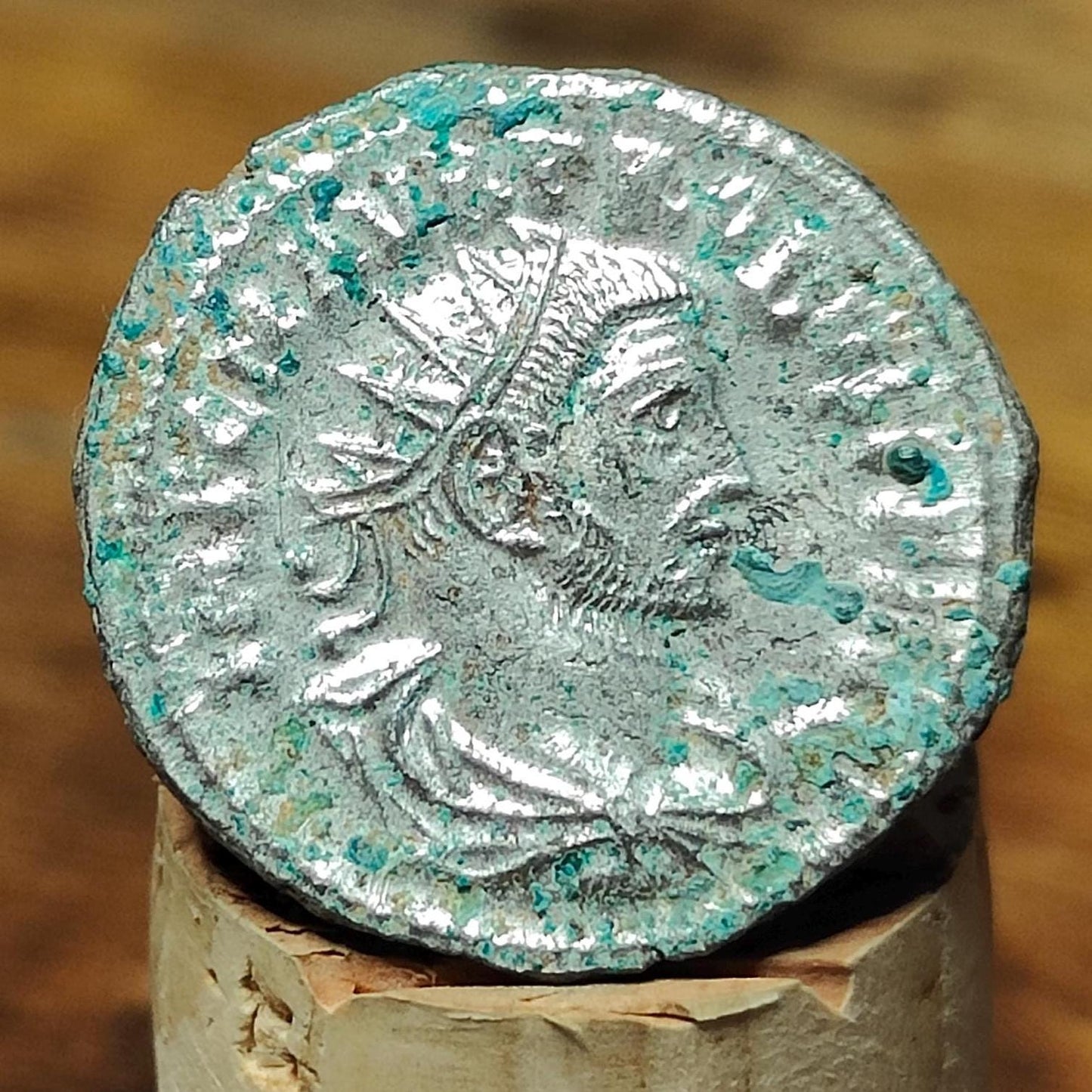 Genuine Roman Antoninianus of Probus, ancient double denarius coin