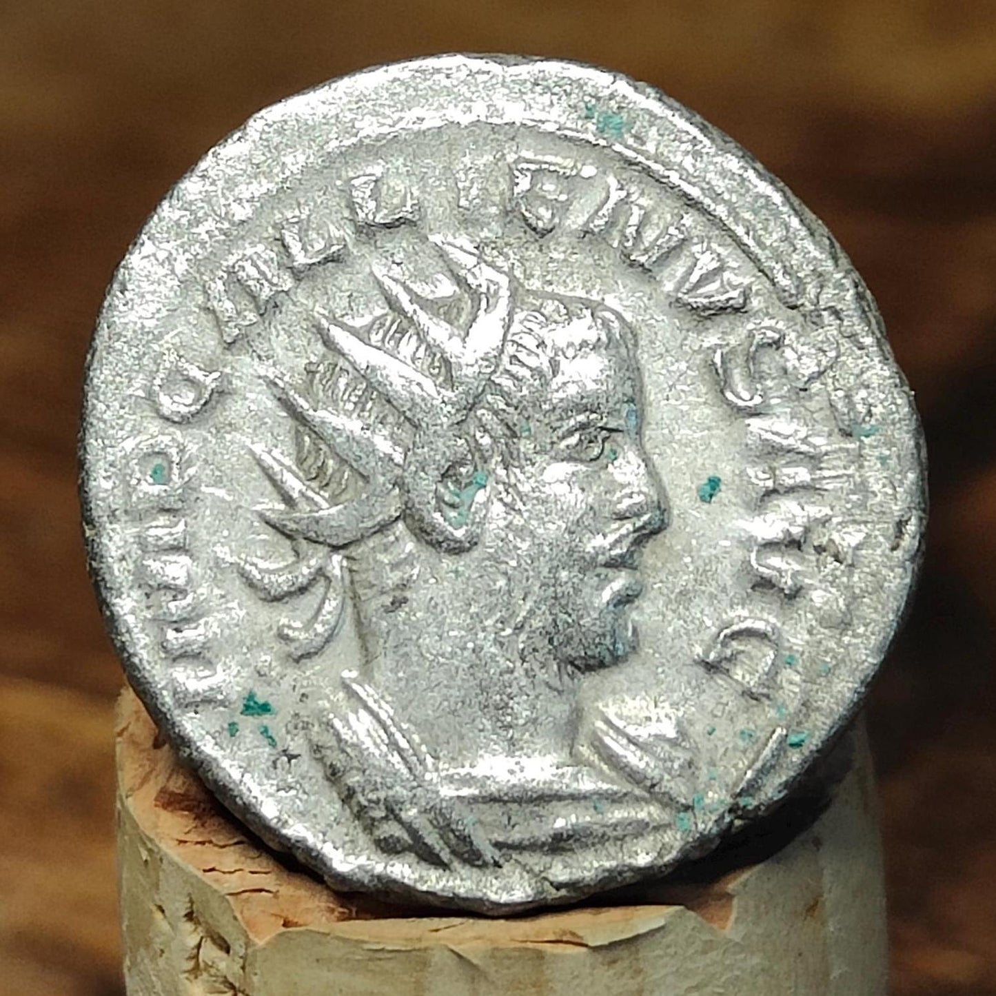 Emperor Gallienus Roman coin, 3rd century ancient Antoninianus, Victory reverse