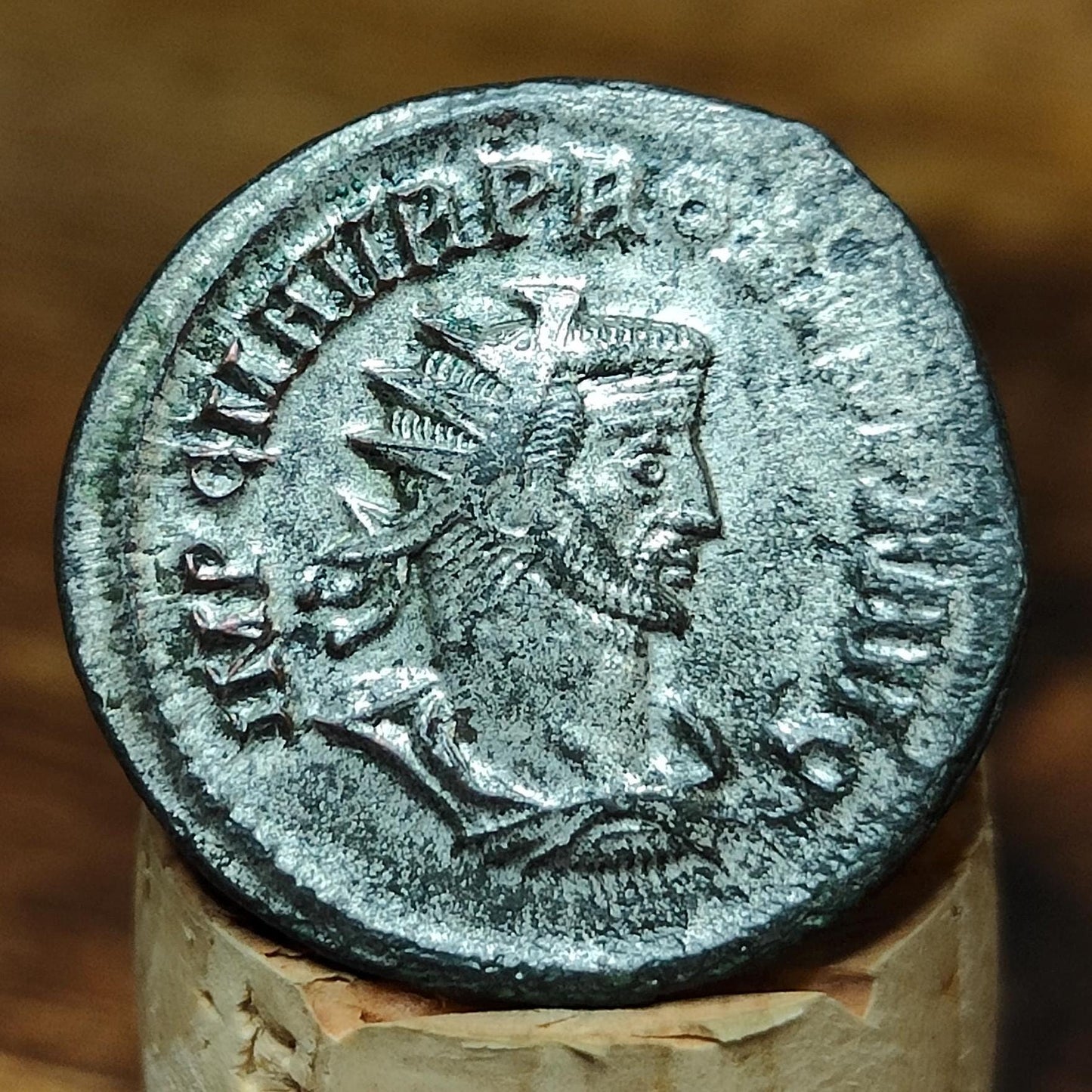 Genuine Roman Antoninianus of Probus, ancient double denarius coin