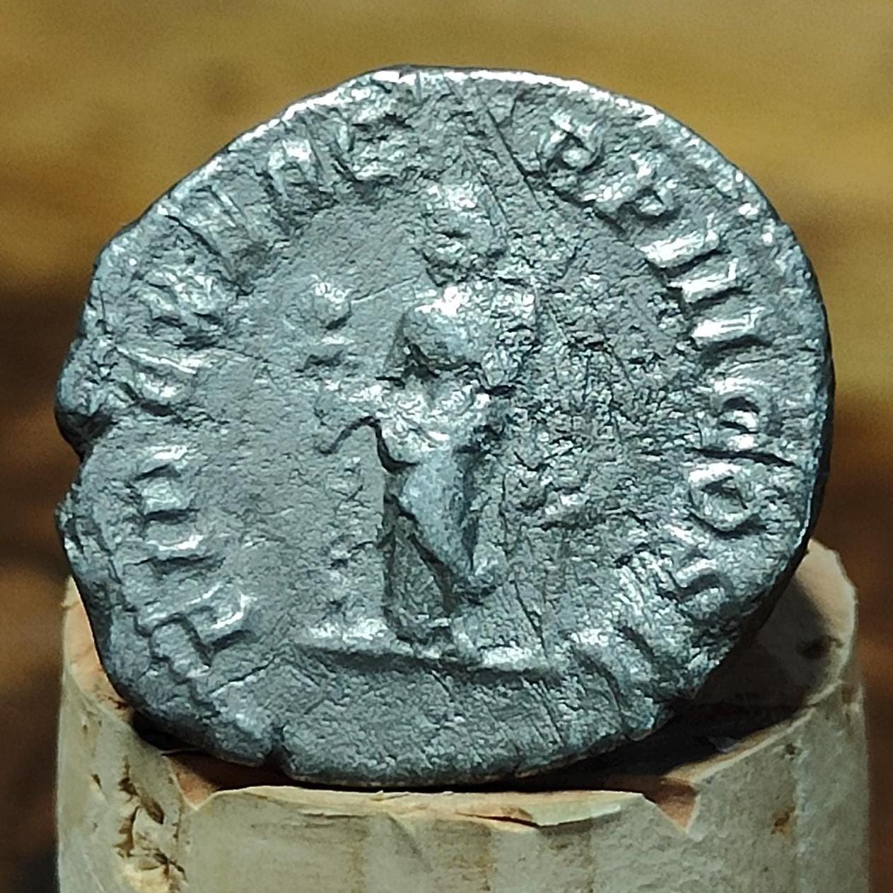 Caracalla Silver Denarius with Fides reverse, Ancient roman coin