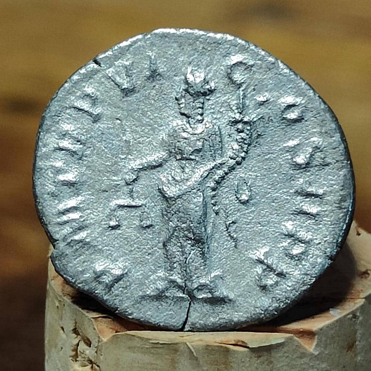 Severus Alexander Silver Denarius, Ancient roman coin with Aequitas reverse