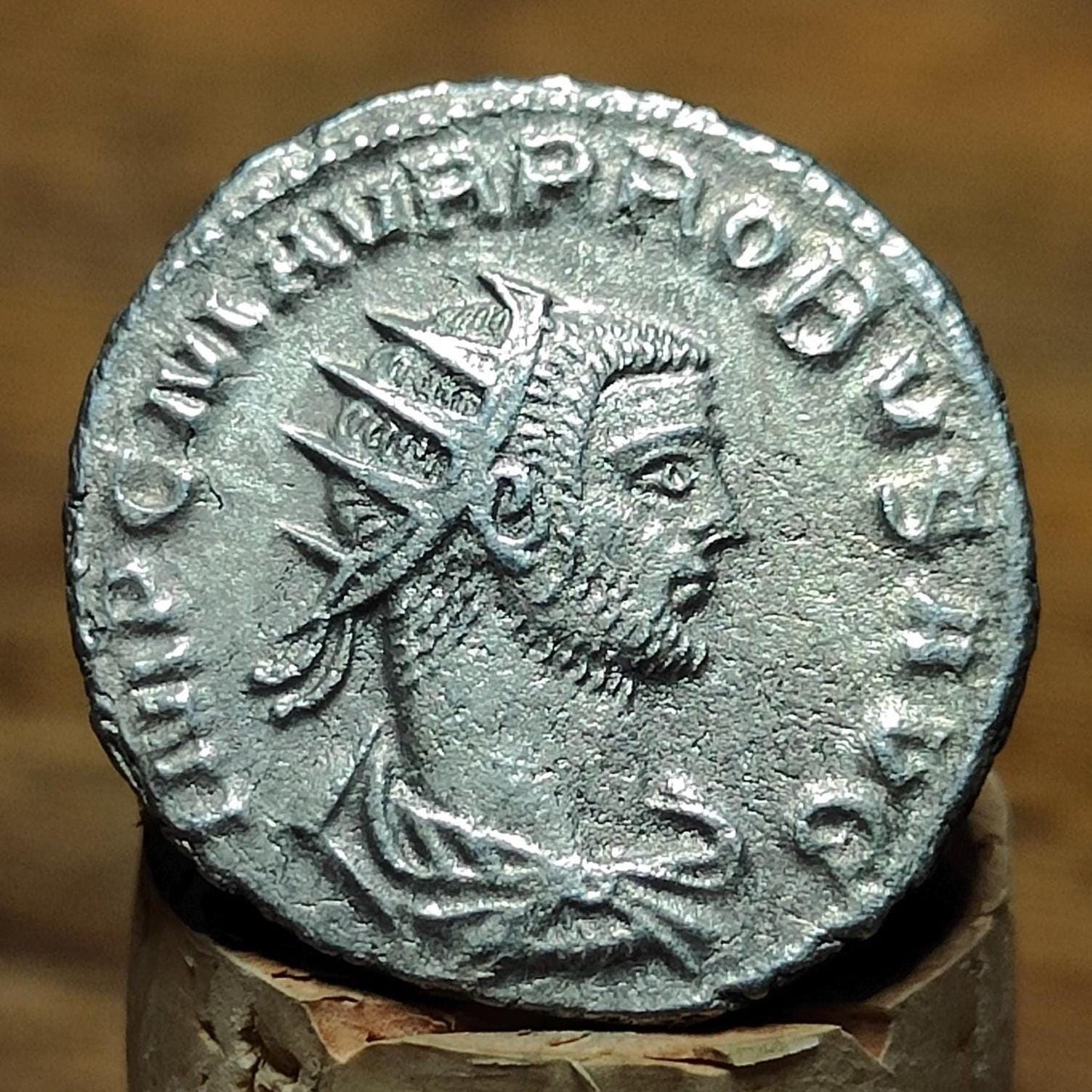 Genuine Roman Antoninianus of Probus, ancient double denarius coin