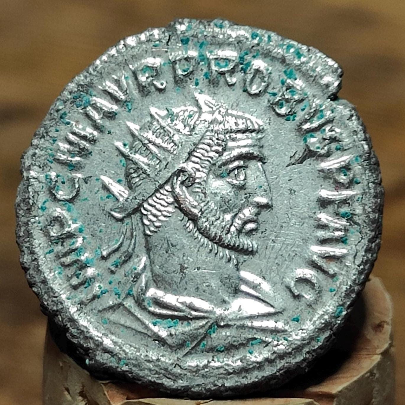 Genuine Roman Antoninianus of Probus, ancient double denarius coin