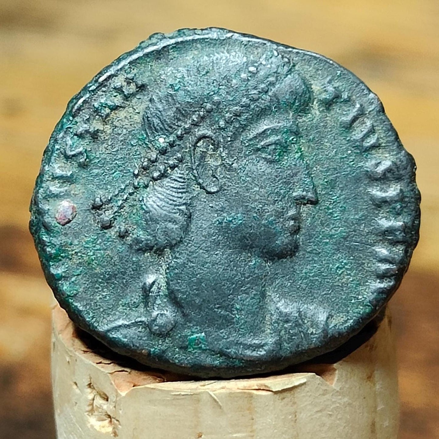 Constantius II Roman coin, high grade ancient Nummus with fallen horseman reverse