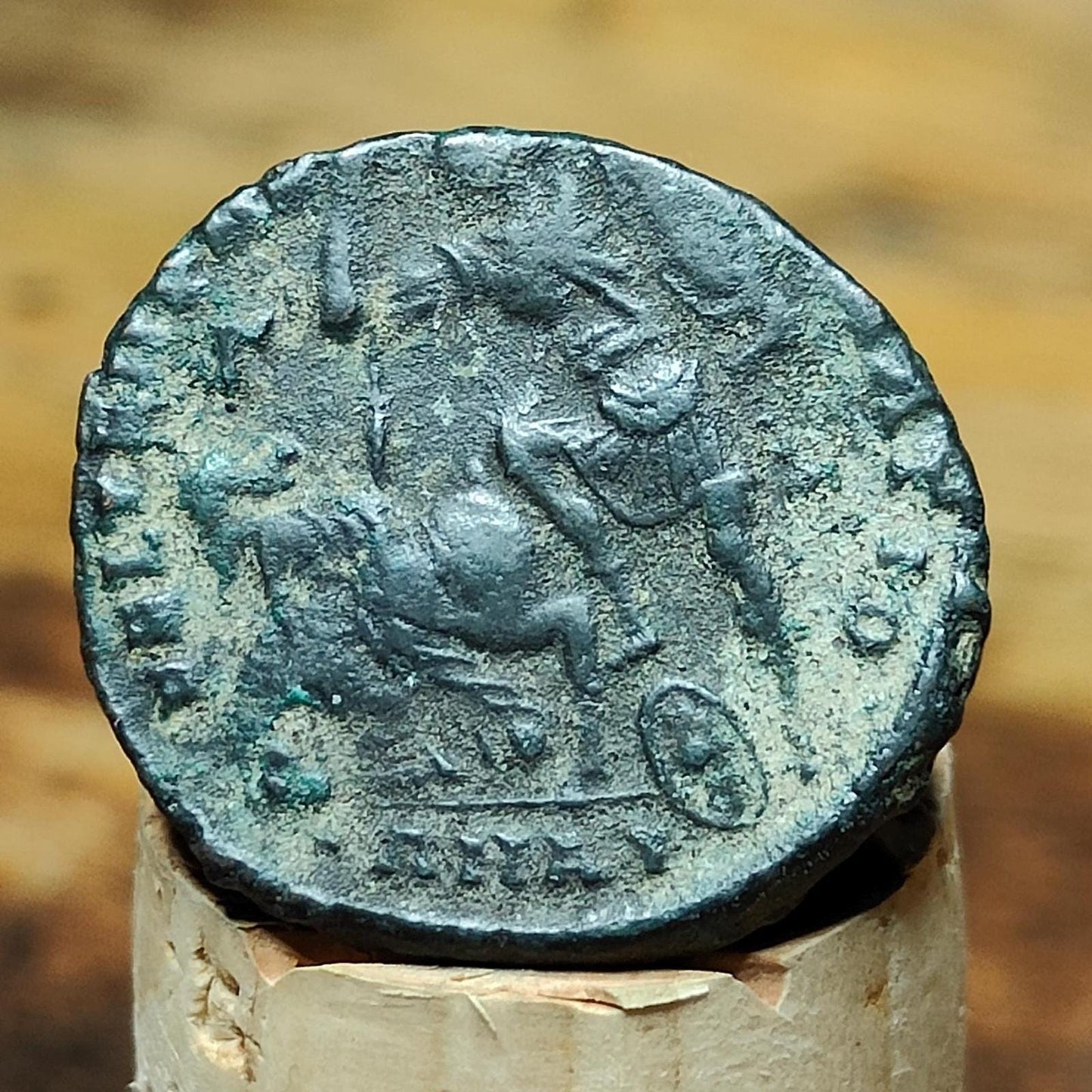 Constantius II Roman coin, high grade ancient Nummus with fallen horseman reverse