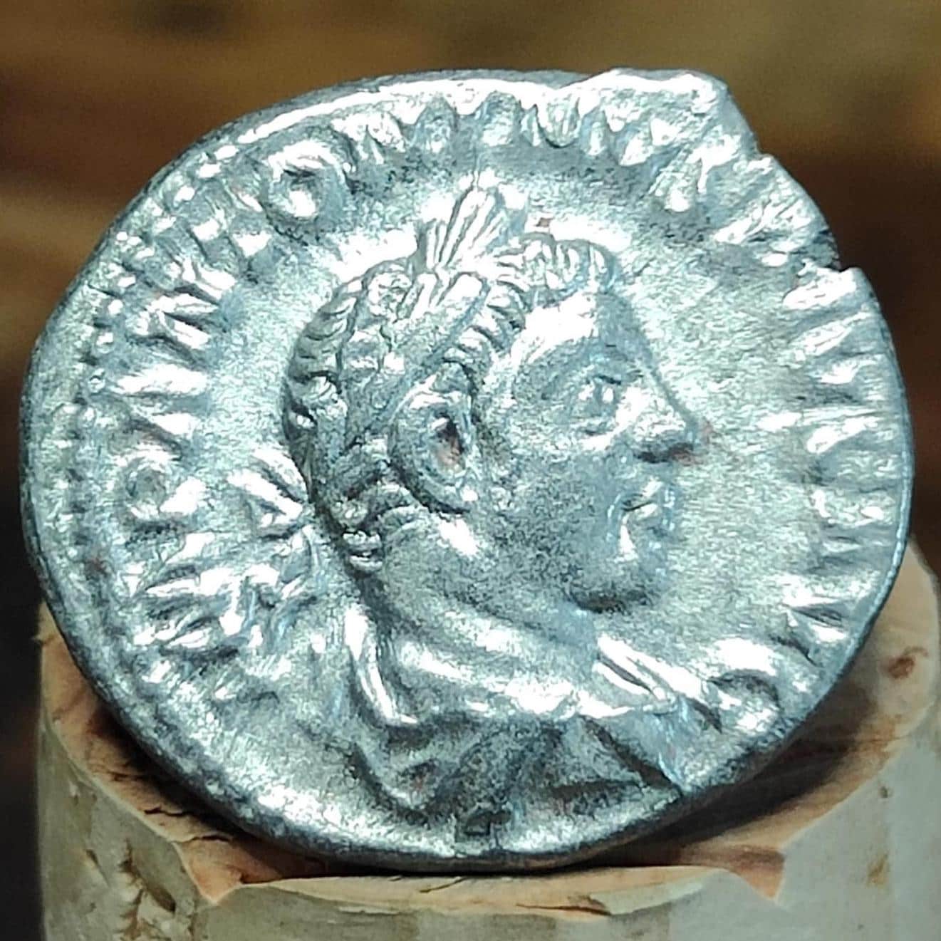 Elagabalus Silver Denarius with Sol reverse, Ancient roman coin