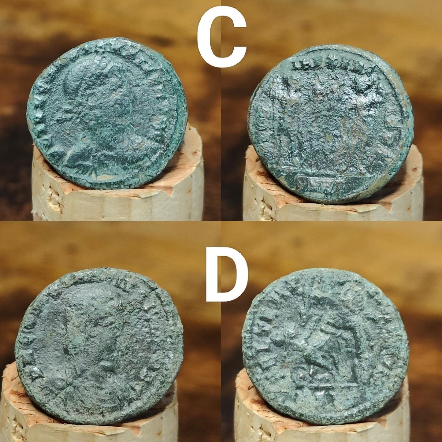 Roman coins, 4th century ancient nummus