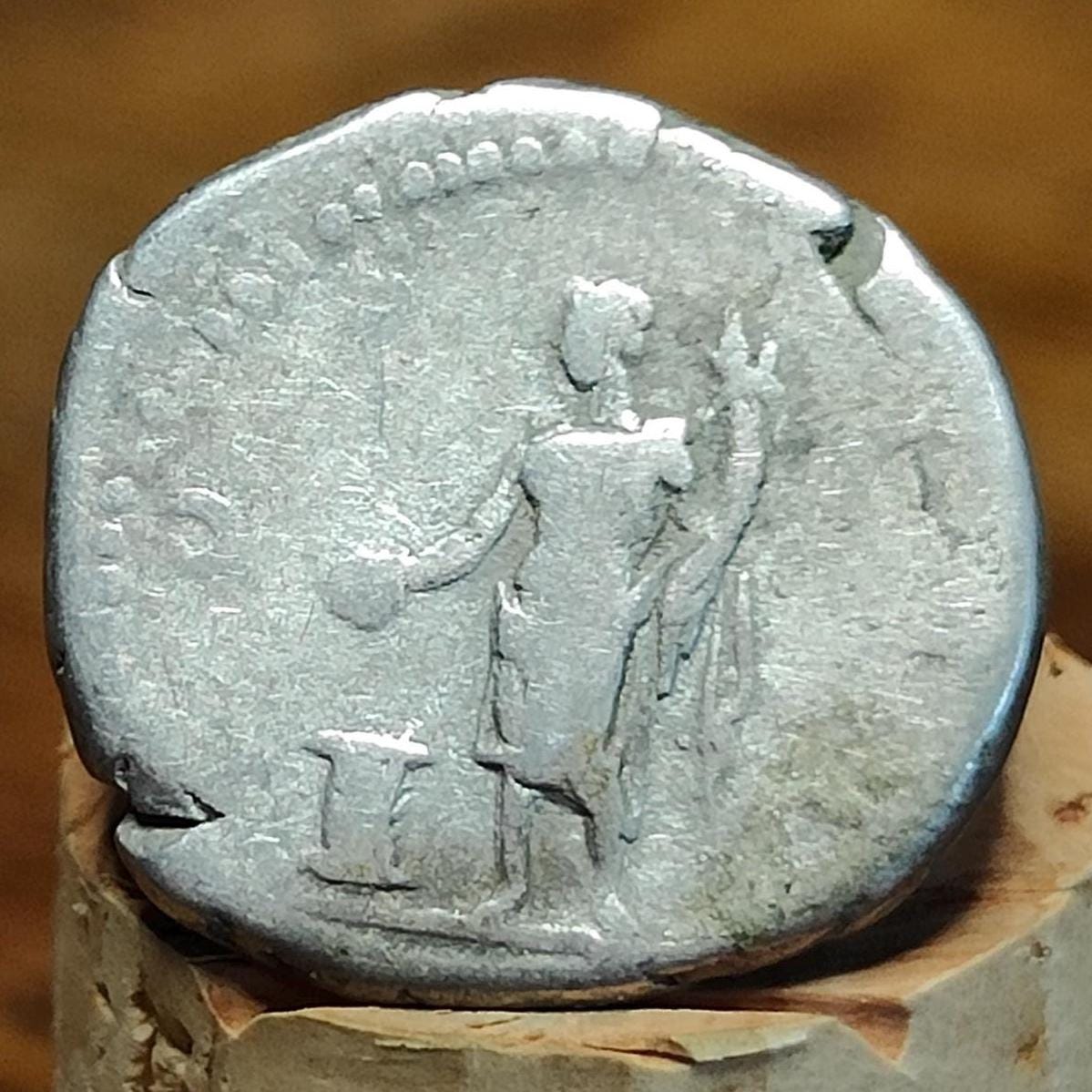 Hadrian Silver Denarius with Genius reverse, Ancient roman coin