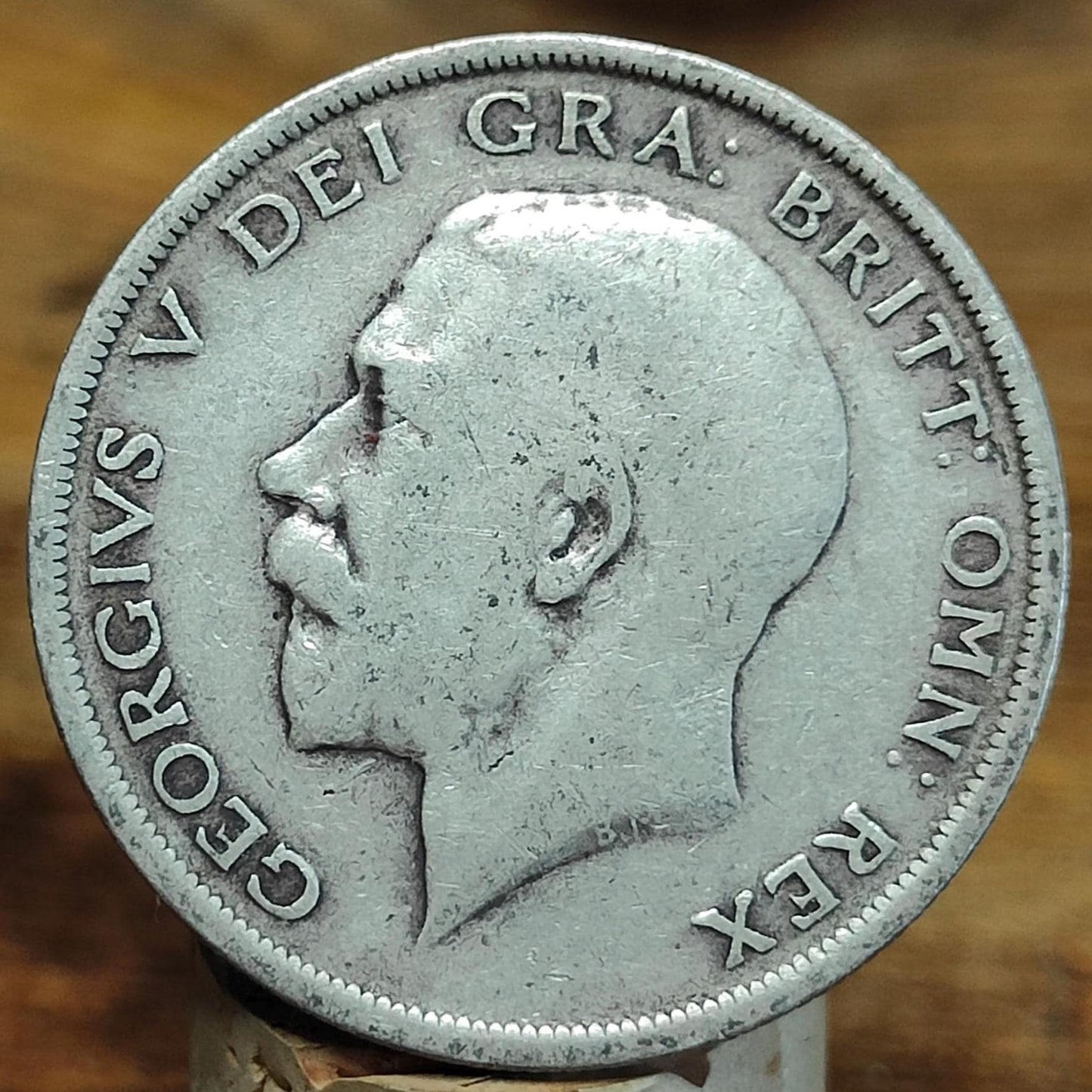 1915 King George V Silver Halfcrown Coin