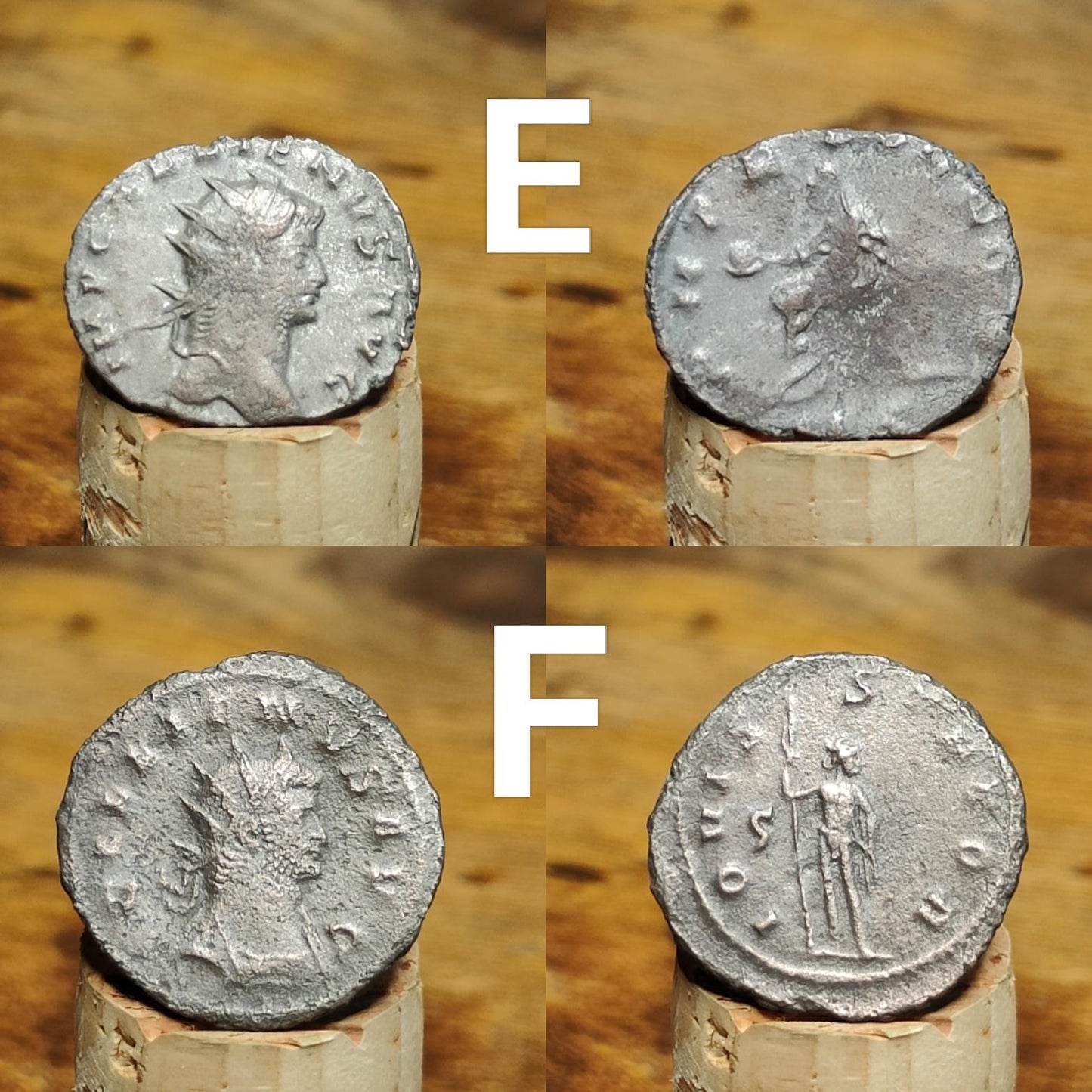 Gallienus Roman coins AE3, 3rd century ancient Antoninianus