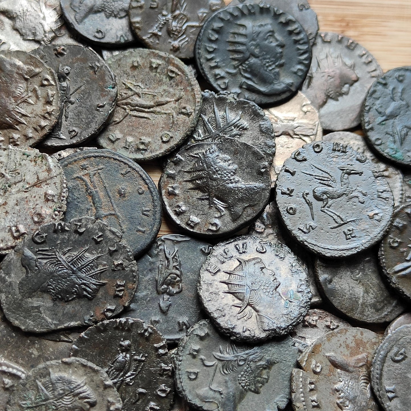 Bulk lot Roman coins, 3th century ancient Antoninianus