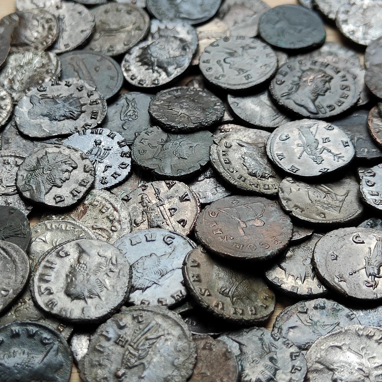 Bulk lot Roman coins, 3th century ancient Antoninianus