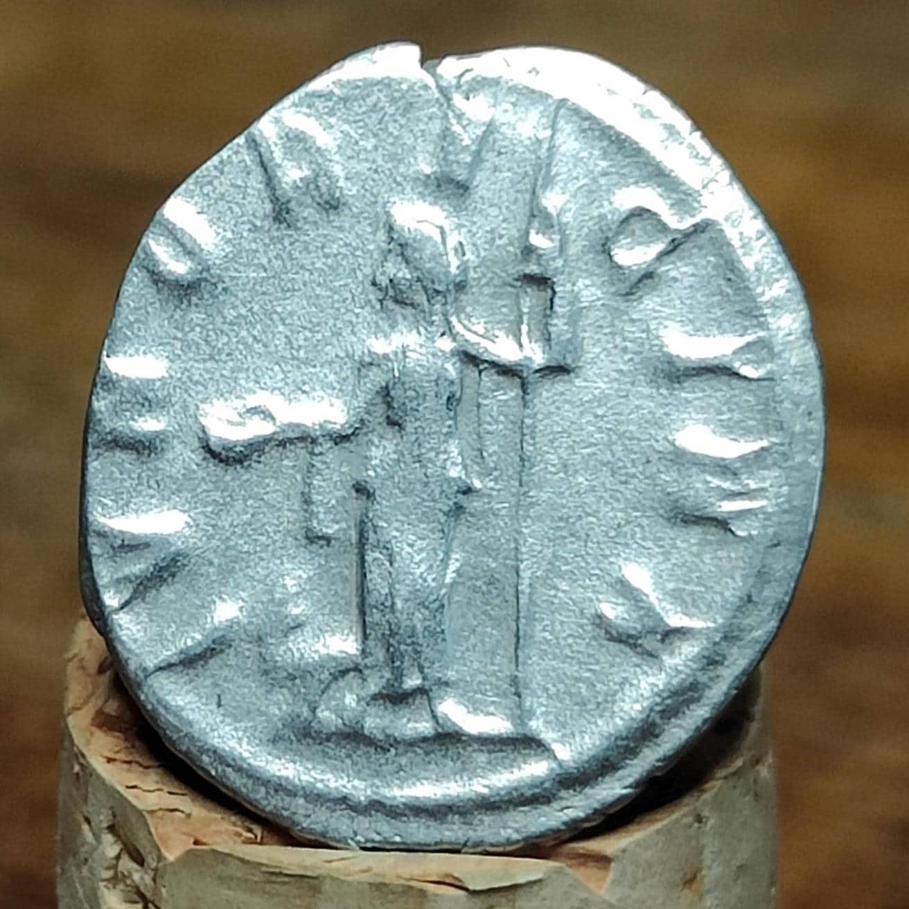 Herennia Etruscilla Roman Antoninianus, Juno reverse, ancient double denarius coin