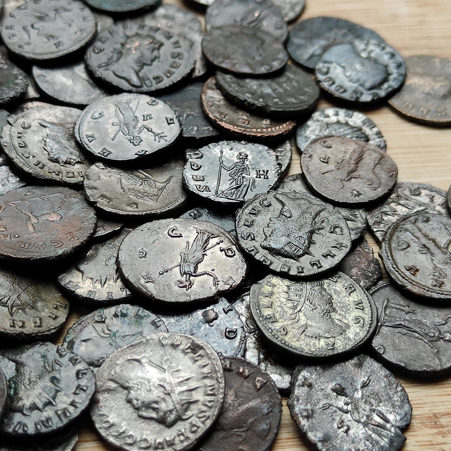 Bulk lot Roman coins, 3th century ancient Antoninianus