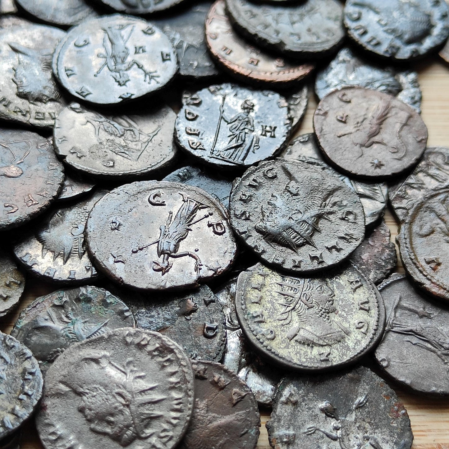 Bulk lot Roman coins, 3th century ancient Antoninianus