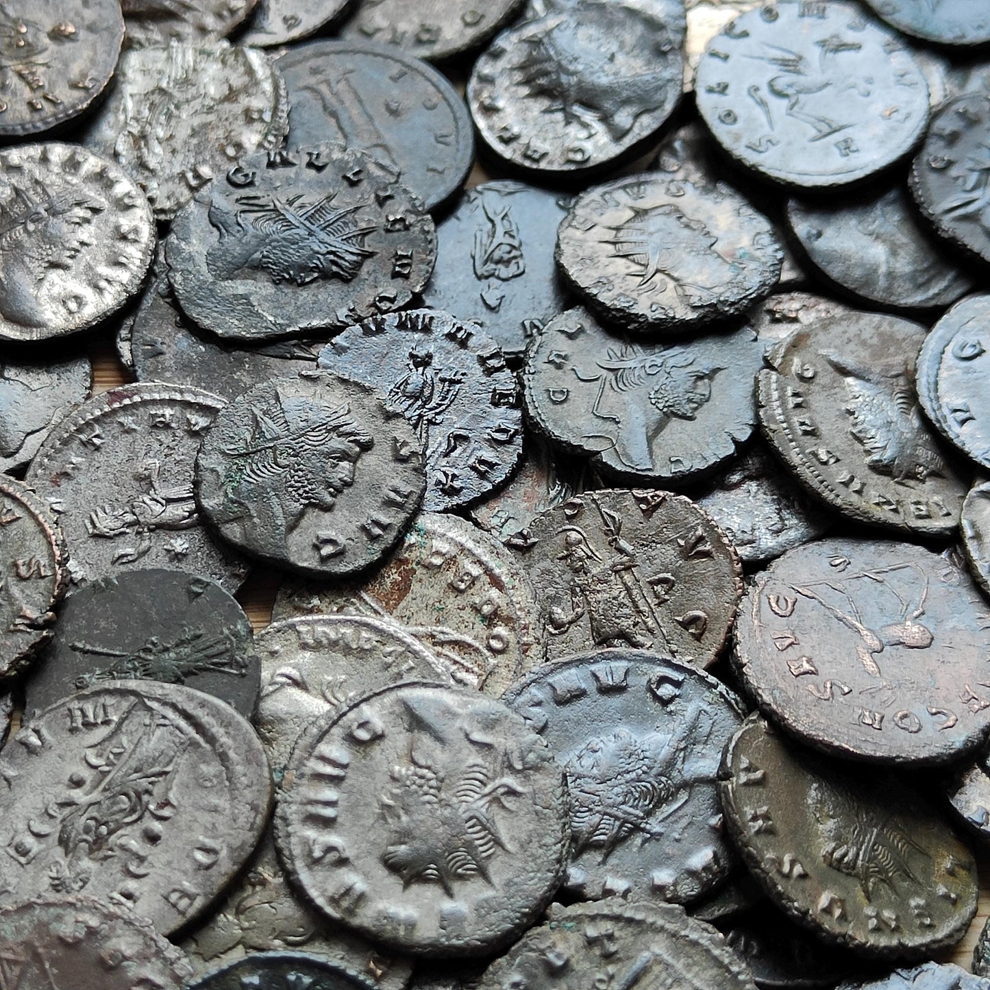 Bulk lot Roman coins, 3th century ancient Antoninianus