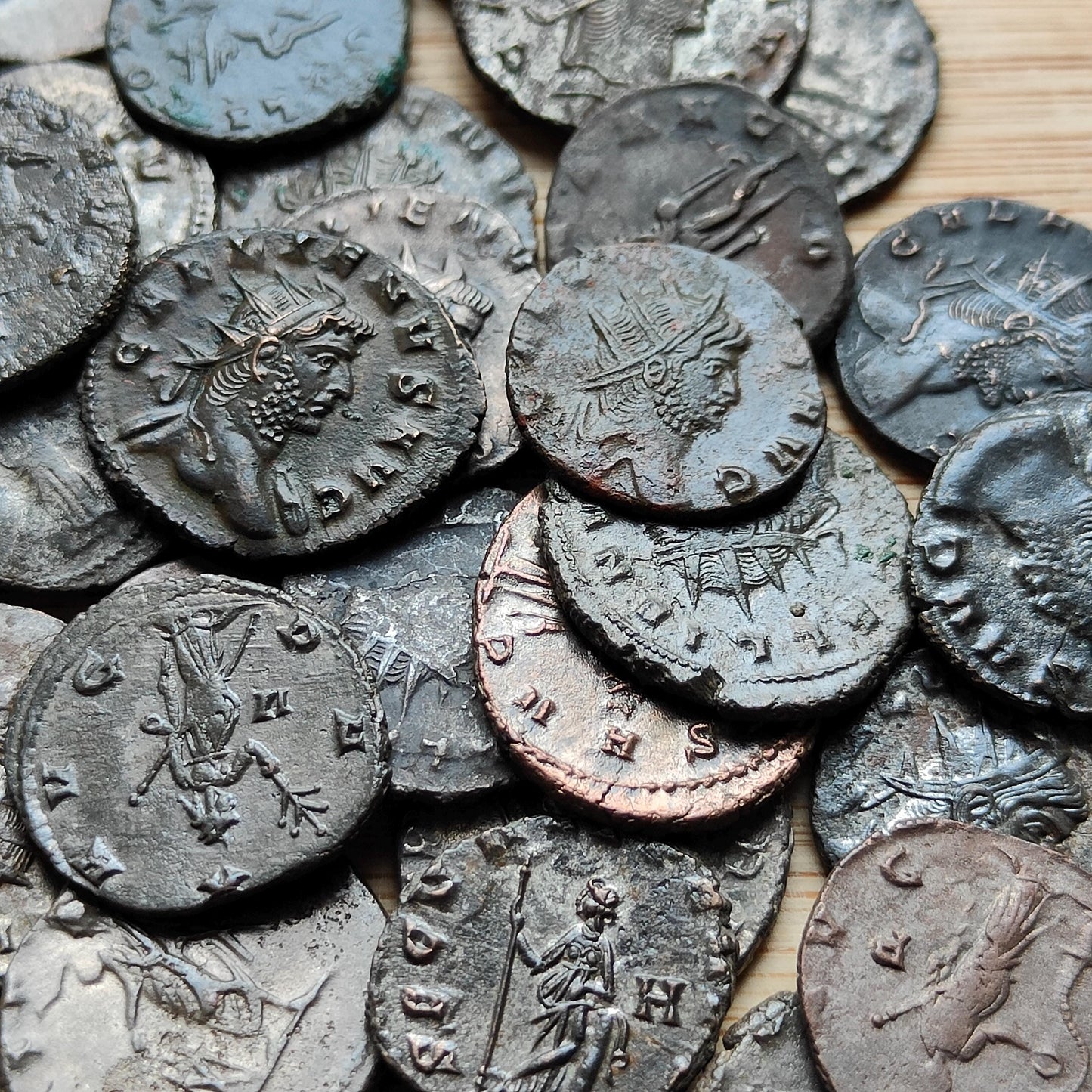 Bulk lot Roman coins, 3th century ancient Antoninianus